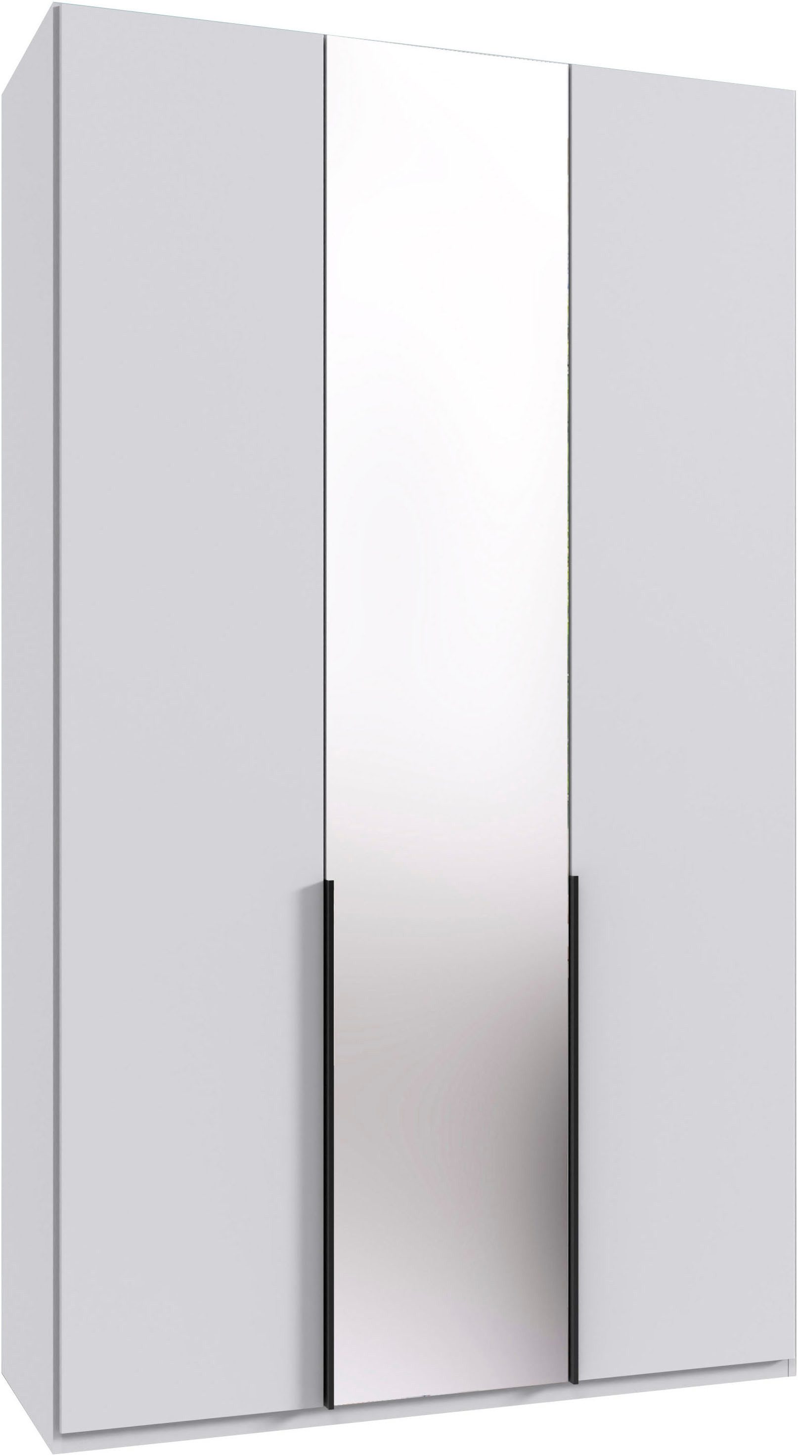 Wimex Kleiderschrank Mugano,in 5 Breiten,2 Höhen,2 Tiefen, viele Farben, Made in Germany (in Basic oder Premium Ausstattung) mit langen Griffen aus Metall, mit oder ohne Spiegel