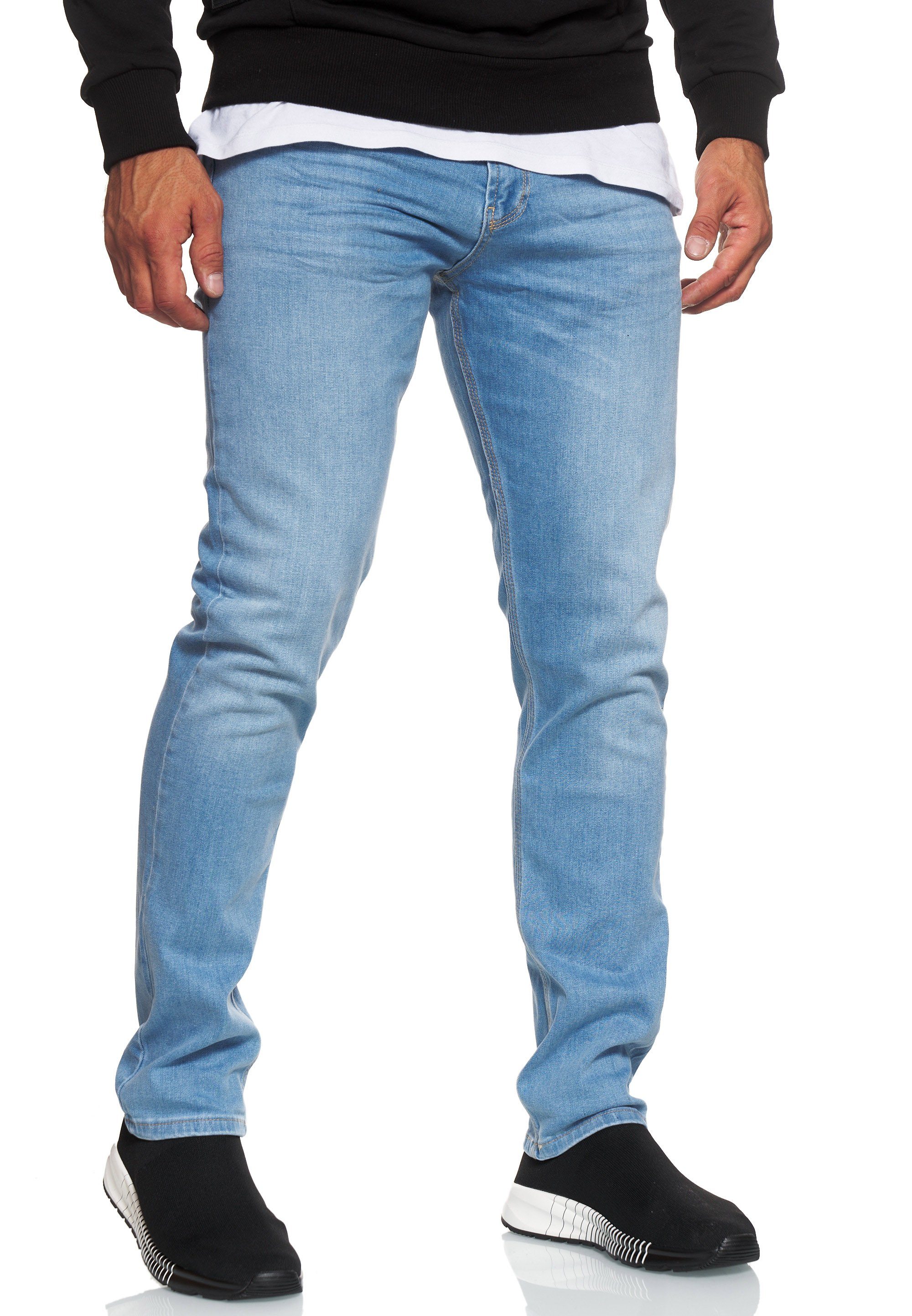 Rusty Neal Straight-Jeans blau im 5-Pocket-Stil MELVIN klassischen