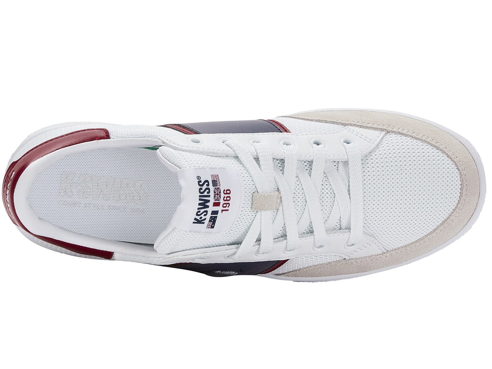 K-Swiss Slammtennis CC TXT weiss/rot/peacoat Herren Sneaker günstig online kaufen