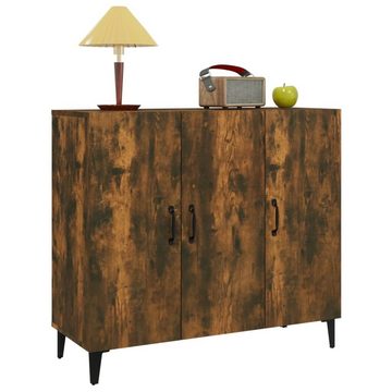 möbelando Sideboard Torres (BxHxT: 90x80x34 cm), in Räuchereiche mit 3 Türen und 6 Fächern