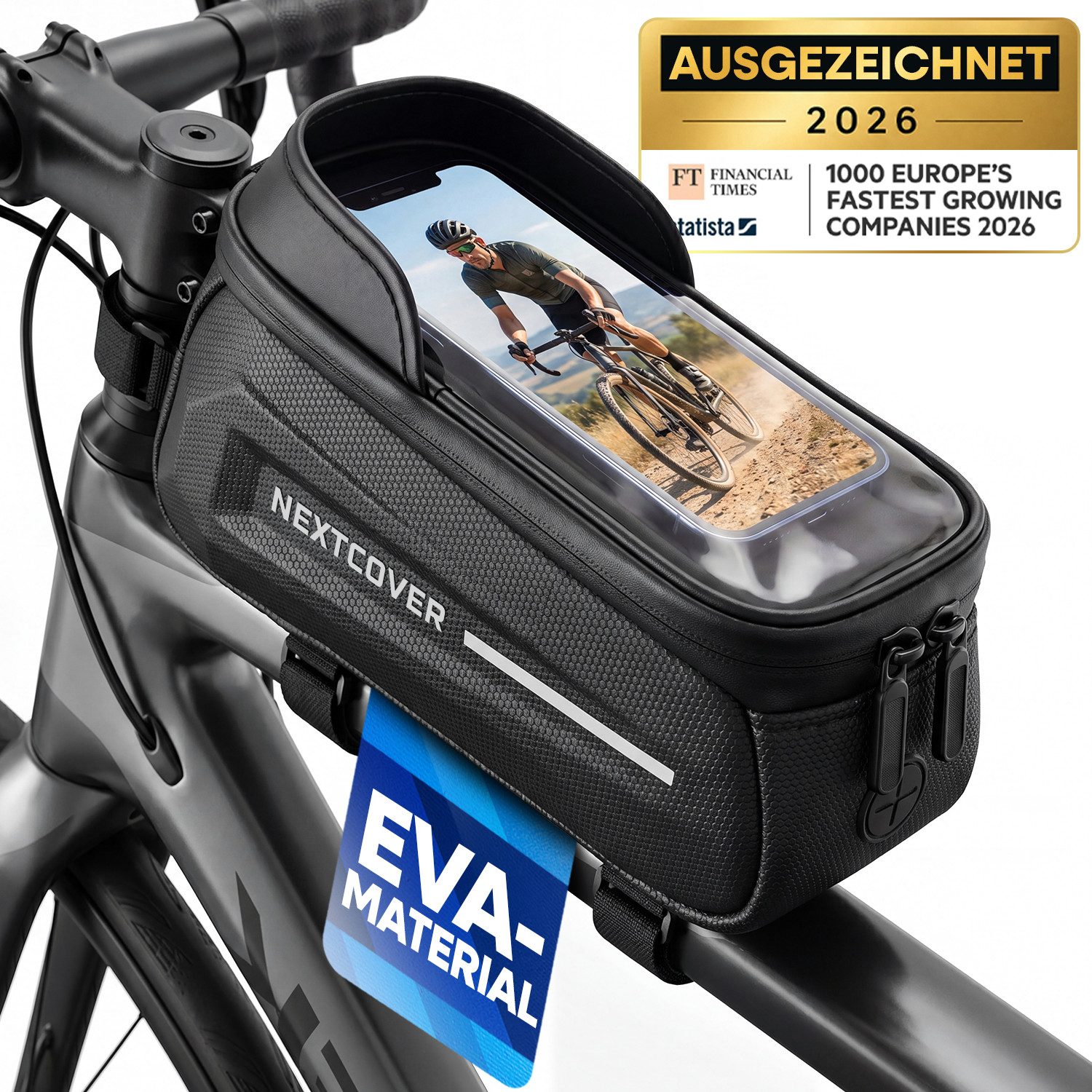 Nextcover Handy-Rahmentasche Nextcover® Handy-Rahmentasche mit Touchscreen