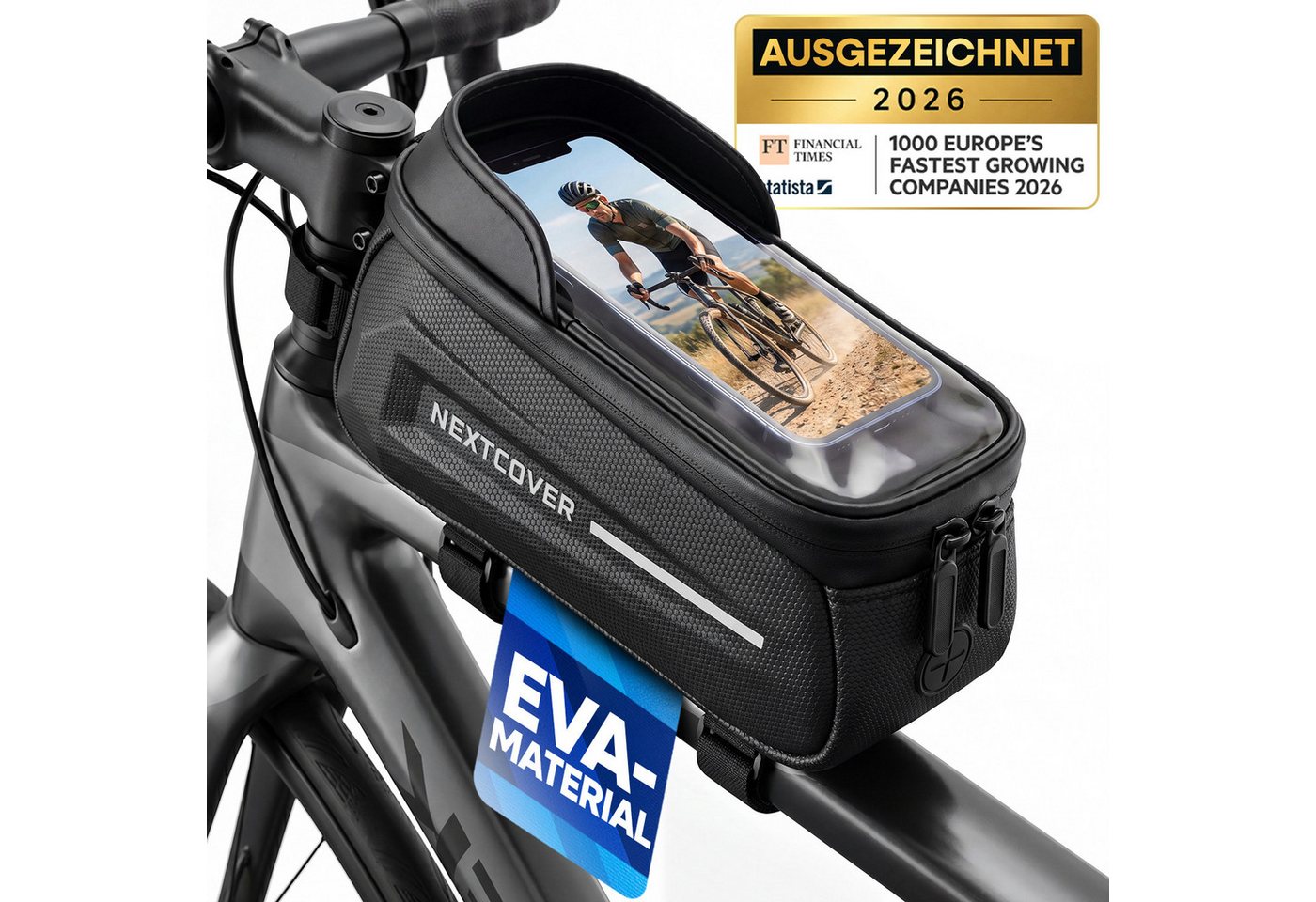 Nextcover Handy-Rahmentasche Nextcover® Handy-Rahmentasche mit Touchscreen