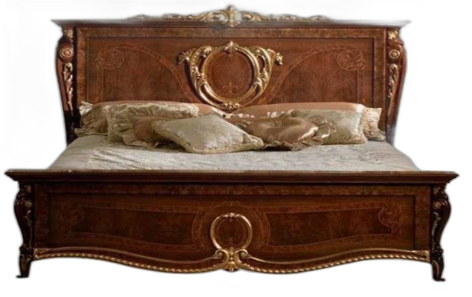 Xlmoebel Bett Arredoclassic gepolstertes Doppelbett im italienischen Stil (1-tlg., Bett), Hergestellt in Europa