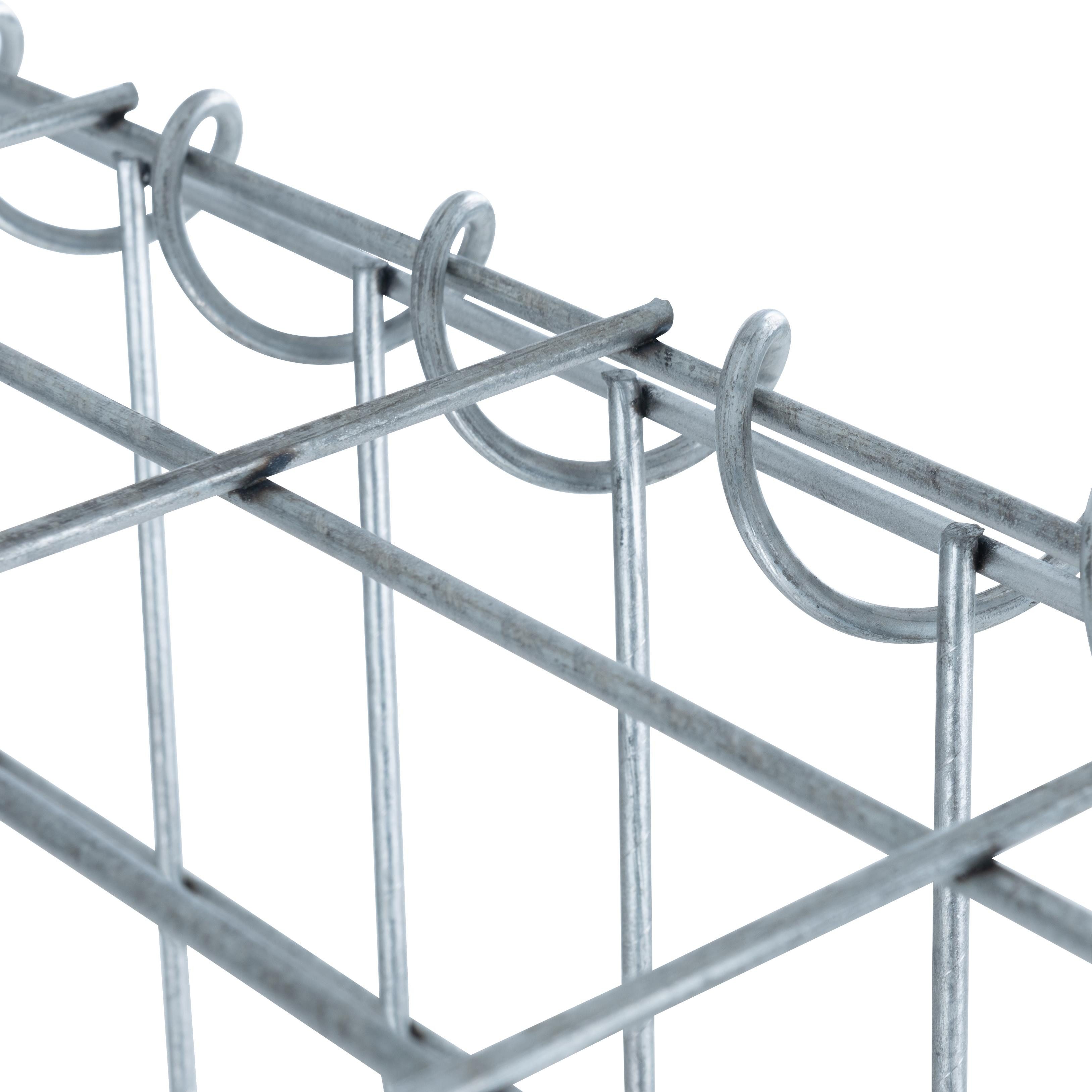 ESTEXO Gabionenzaun Gabionenhochbeet Hochbeet Gabione 90x50x50 cm Pflanzkorb Drahtgitter