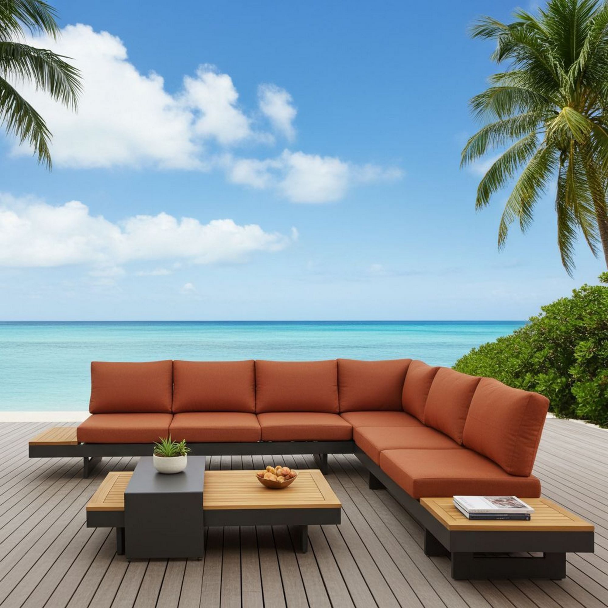 Lesli Living Gartenlounge-Set Lesli Living Lounge-Set Barbados Terra