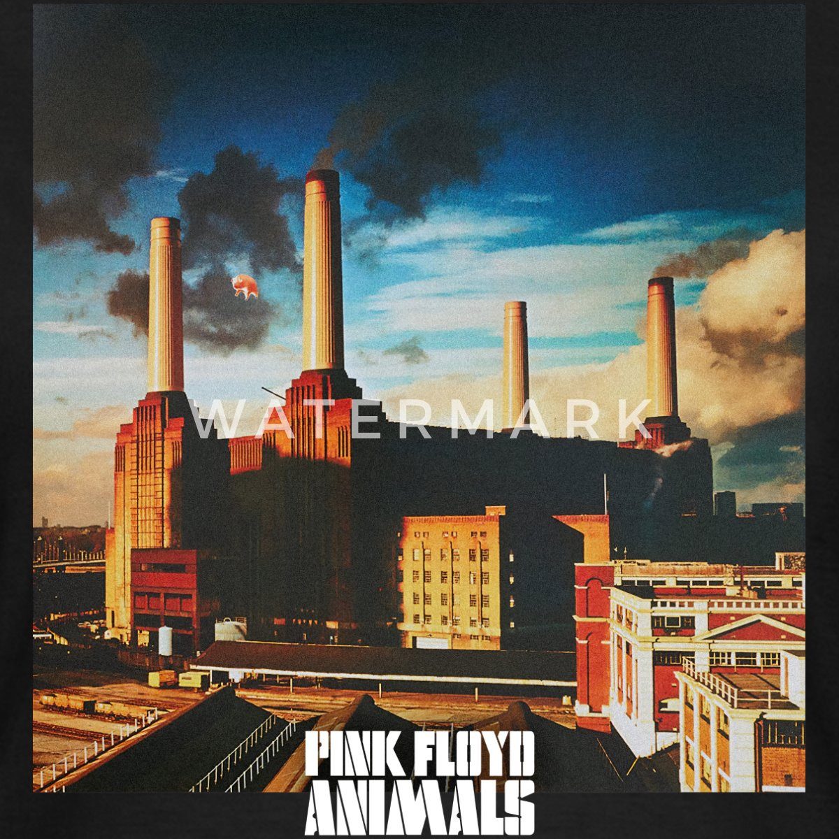 Spreadshirt T-Shirt Pink Floyd Animals Album Cover Frauen T-Shirt (1-tlg) Slim Fit, fällt klein aus