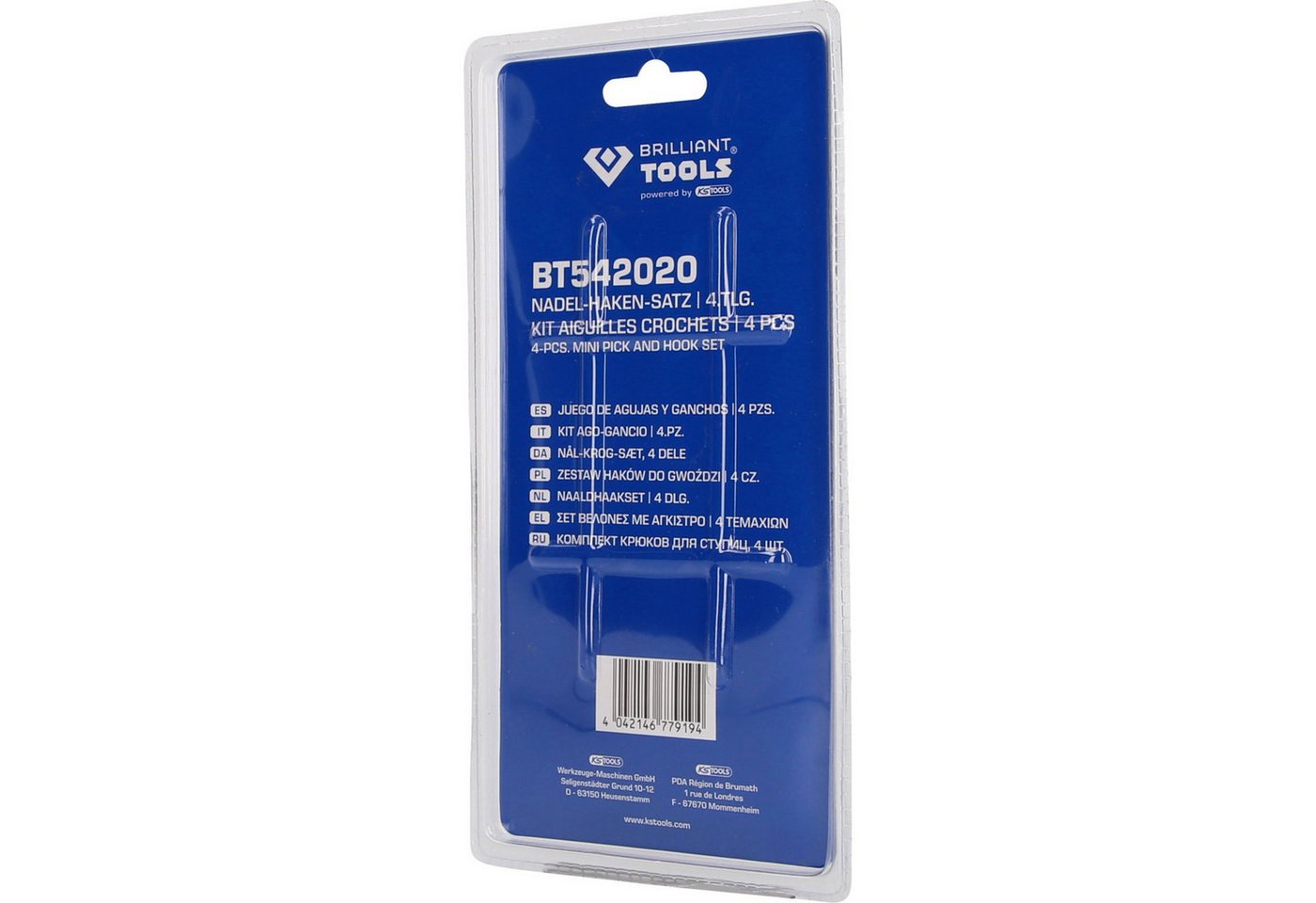 Thumbnail - Brilliant Tools Montagewerkzeug BRILLIANT TOOLS Nadel-Haken-Satz 4tlg. - BT542020