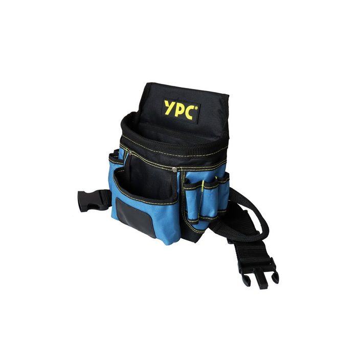 YPC Werkzeugtasche "Presto" Gürteltasche XL 27x21x13cm 5 kg Tragkraft Werkzeuggürtel großer Gürtel mit offenen Fächern Halterungen und Schlaufen