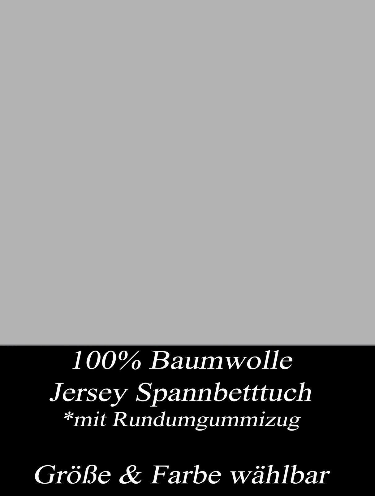Visaggio Spannbettlaken Jersey aus 100% Baumwolle Boxspringbett / Wasserbett Spannbetttuch, Jersey, Gummizug: rundum, Spannbettlaken, Steghöhe 25 cm