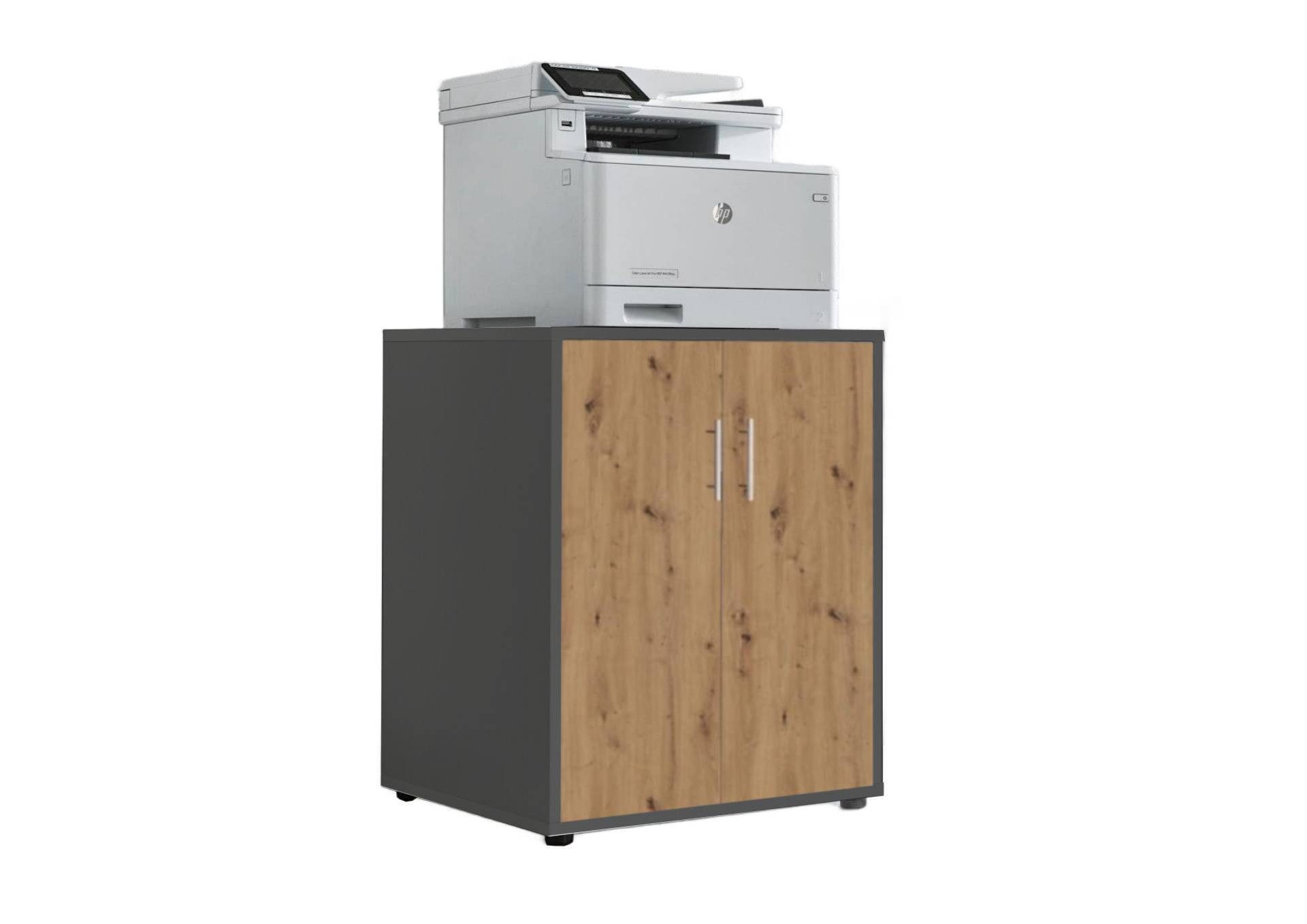BMG Möbel Aktenschrank Druckerschrank Office Edition (geeignet für 3D Drucker und Office Drucker) Höhe 74 cm, optimale Ergänzung zu Schreibtischen