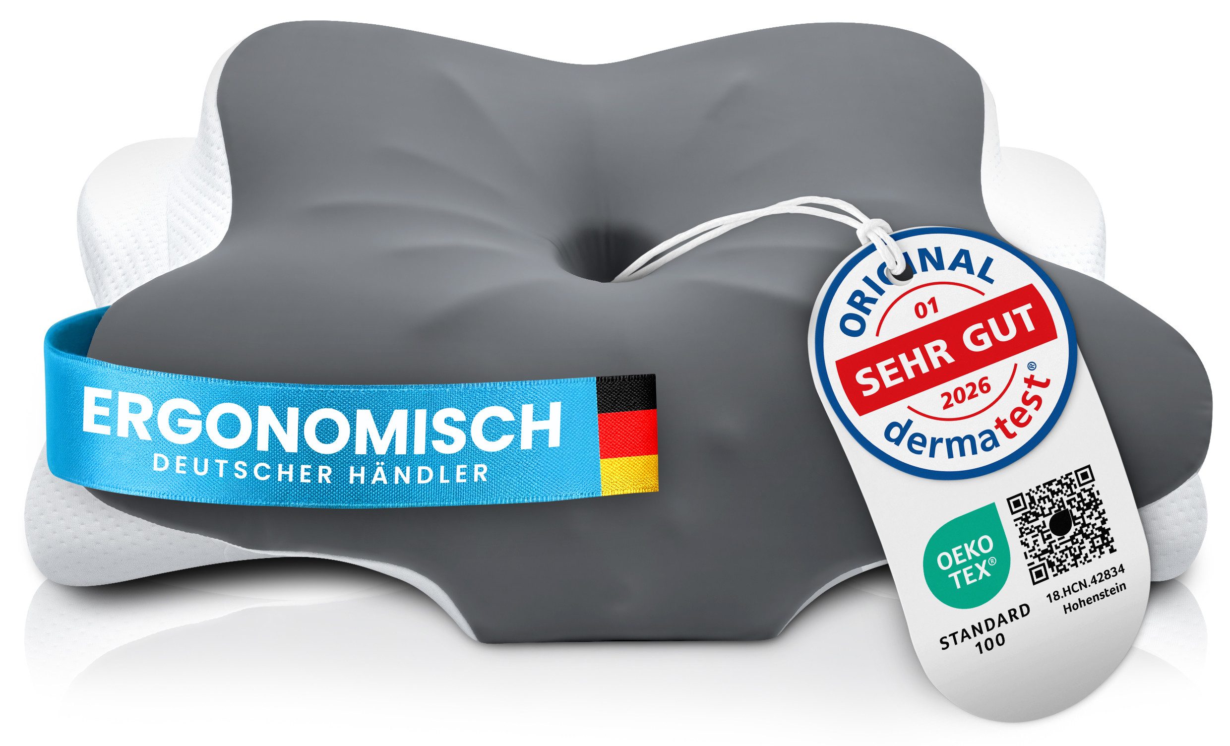 Gentle North Nackenstützkissen Gentle North Ergonomisches Nackenstützkissen aus Memory-Schaum
