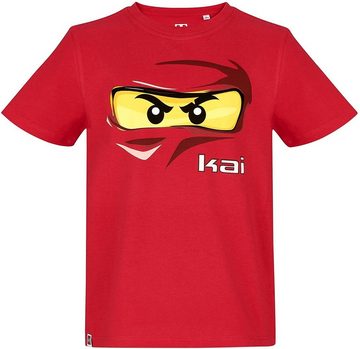 LEGO® Print-Shirt 2x Ninjago T-Shirts Jungen und Mädchen rot und blau Kindershirt Gr.104 für 2 3 4 5 Jahre