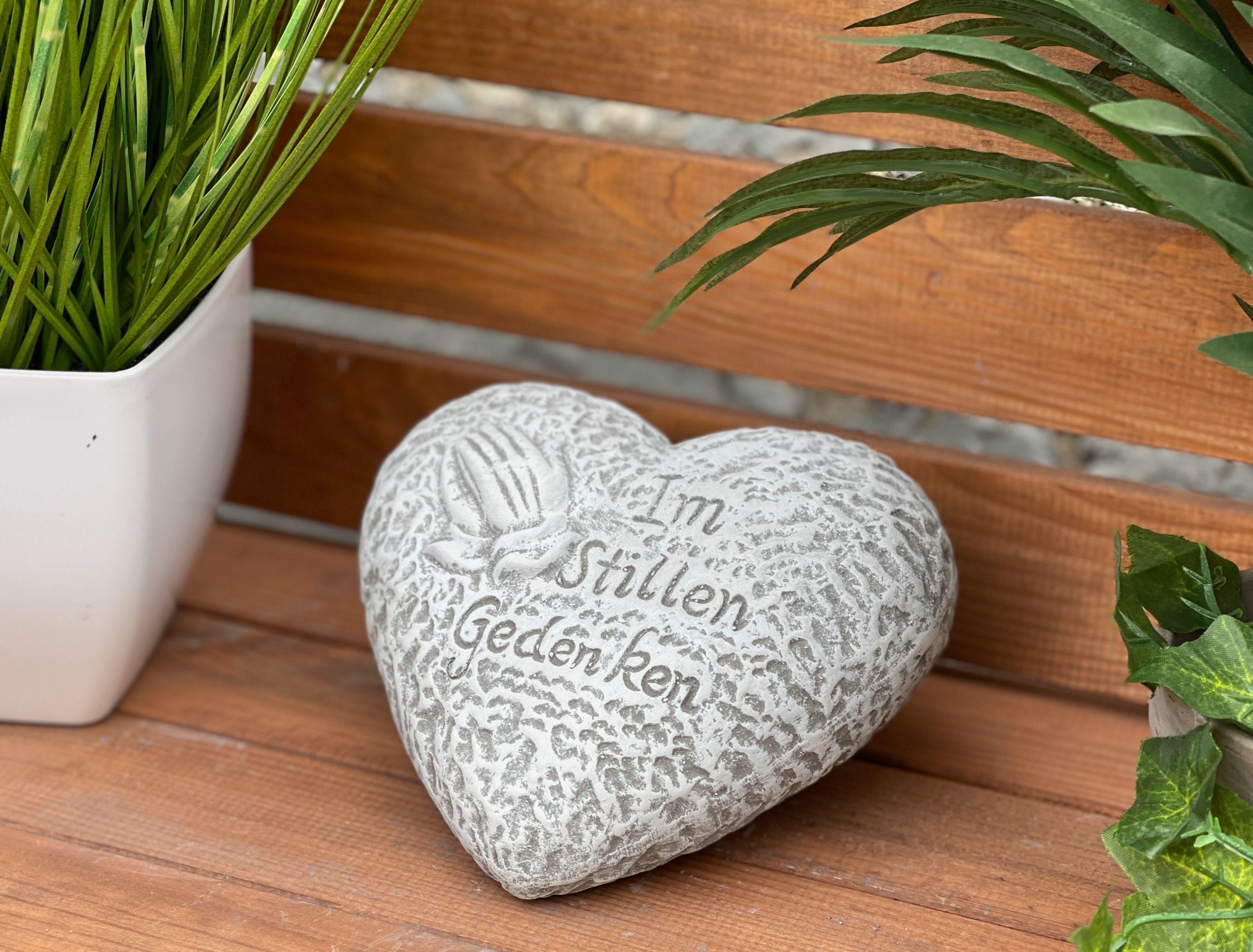 Stone and Style Gartenfigur Grabstein Herz günstig online kaufen