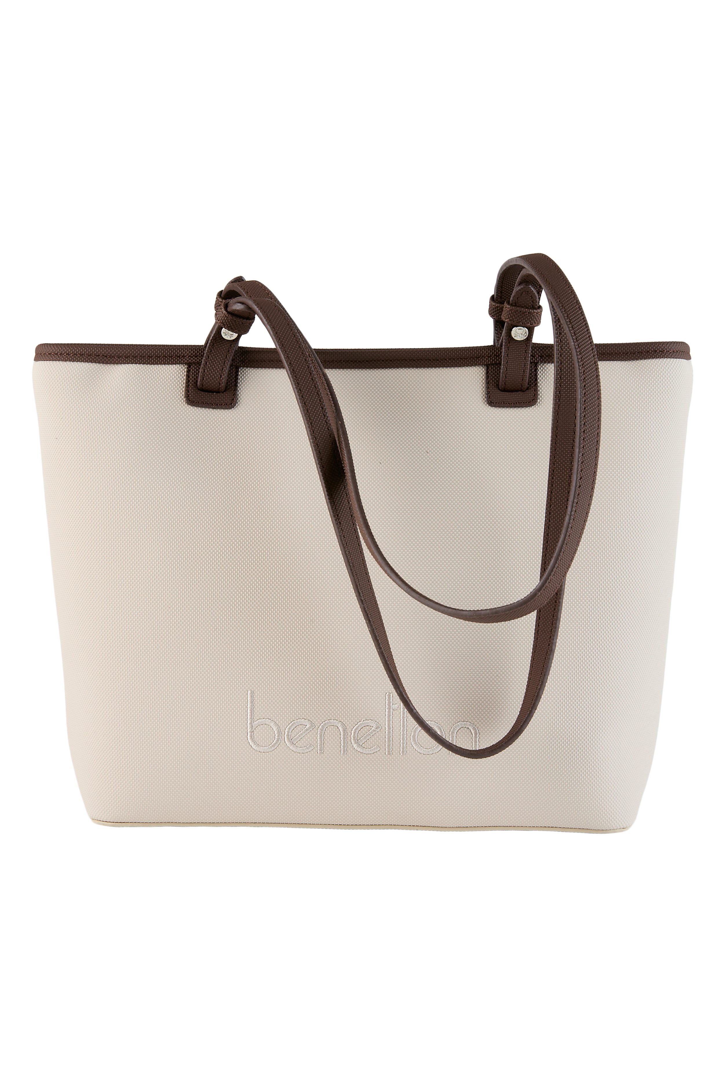United Colors of Benetton Shopper Damen Tasche – Shopping Bag – Schultertasche – Handtasche – Unifarben (mit Garantie), große Schultertasche für Reisen, Arbeit, Shoppen und Alltag
