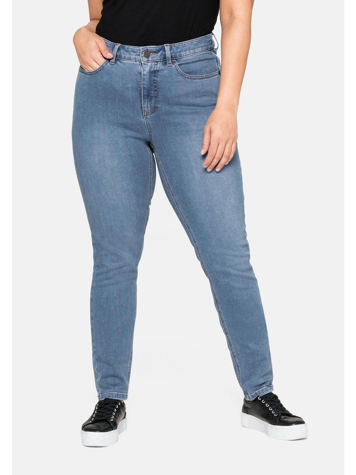 Sheego Stretch-Jeans »Jeans« Super elastisches Power-Stretch-Material