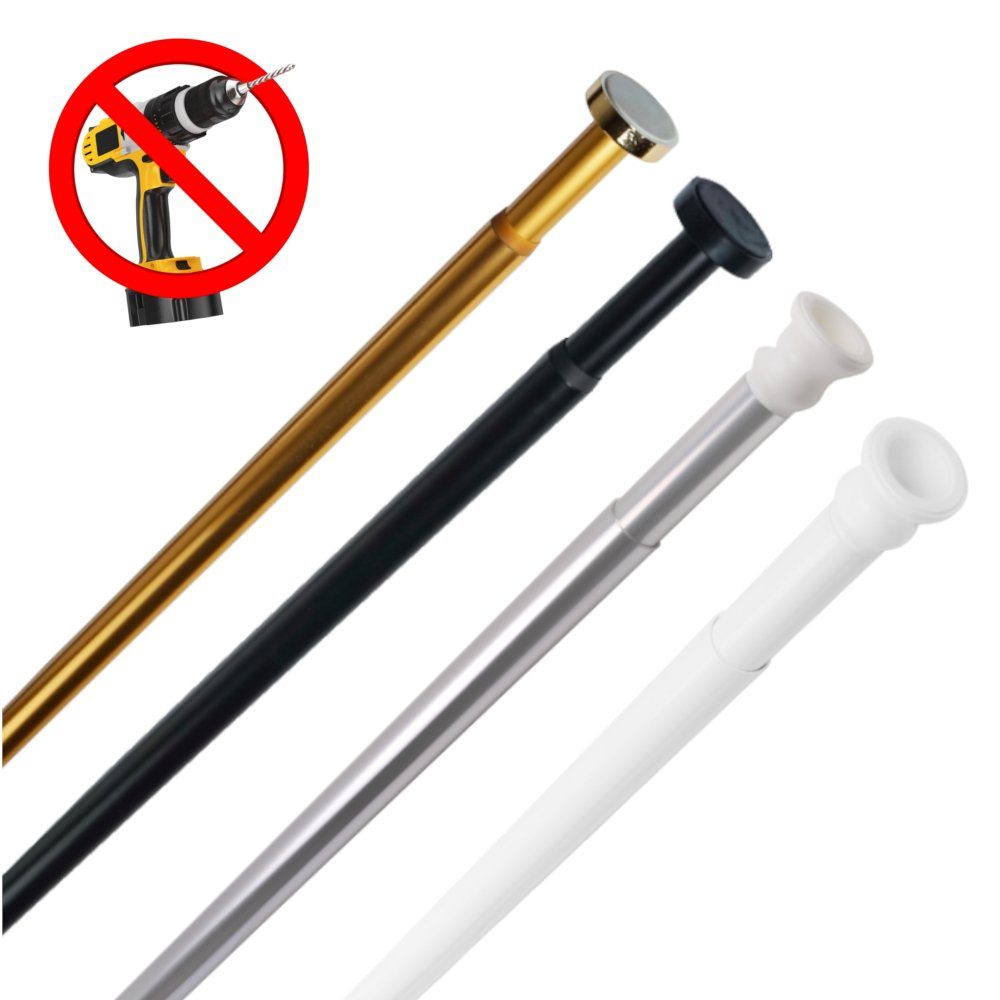 Sanilo Duschvorhangstange 90 - 160 cm oder 120 - 220 cm in schwarz, gold, w günstig online kaufen