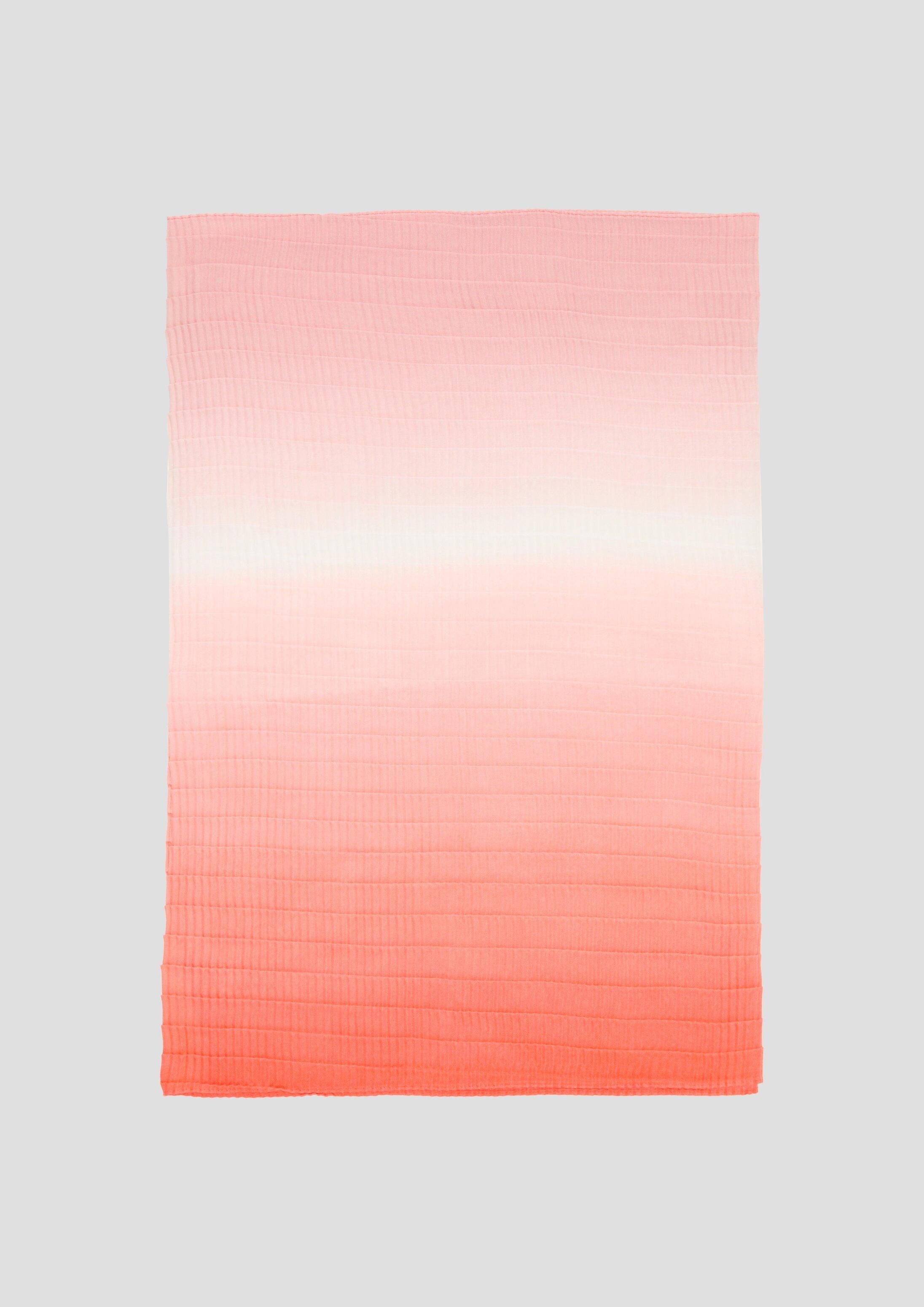 s.Oliver Schal Tuch, Plissierter Schal mit All-over-Muster
