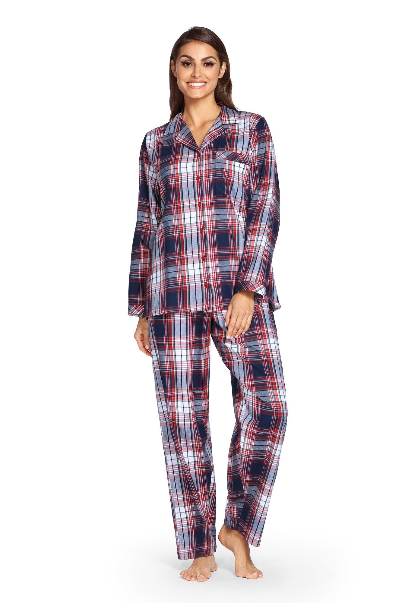 comtessa Pyjama (Set, 2 tlg., Set) Damen Schlafanzug 2-teilig Pyjama Flanell  Baumwolle online kaufen | OTTO