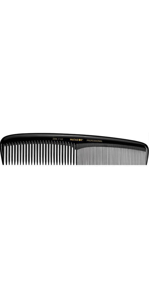 Matador Haarbürste Matador Damen Kamm 2204/7,5 schwarz 19,1cm