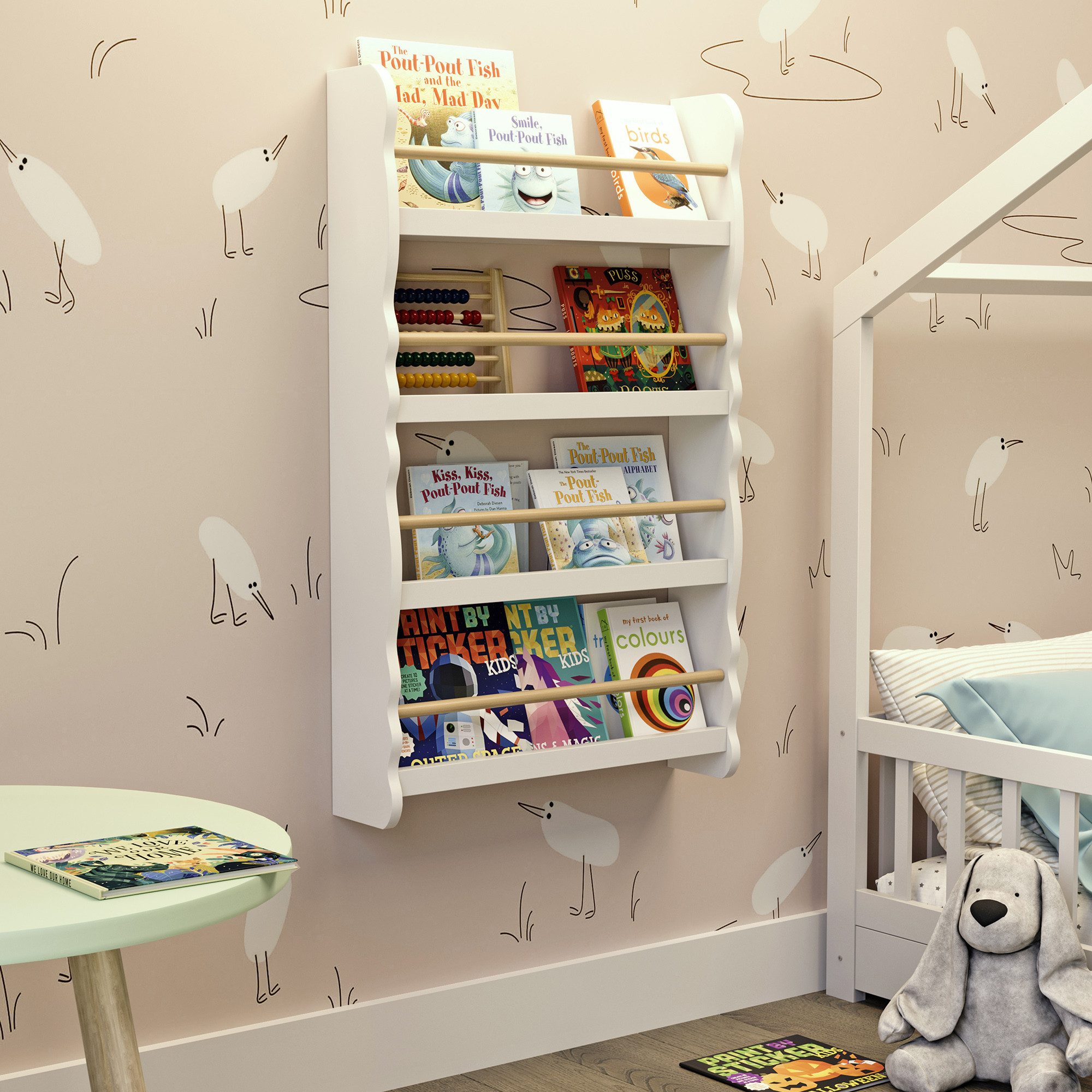 CADANI Bücherregal LIRO Montessori Wandregal für günstig online kaufen