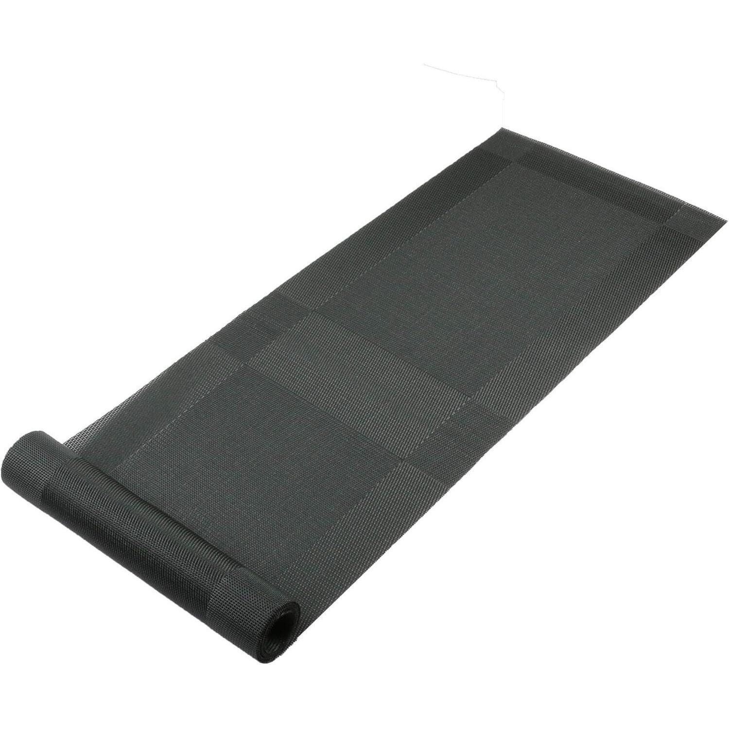 LuxusKollektion Tischläufer Tischläufer Schwarz Abwaschbar PVC 135cm