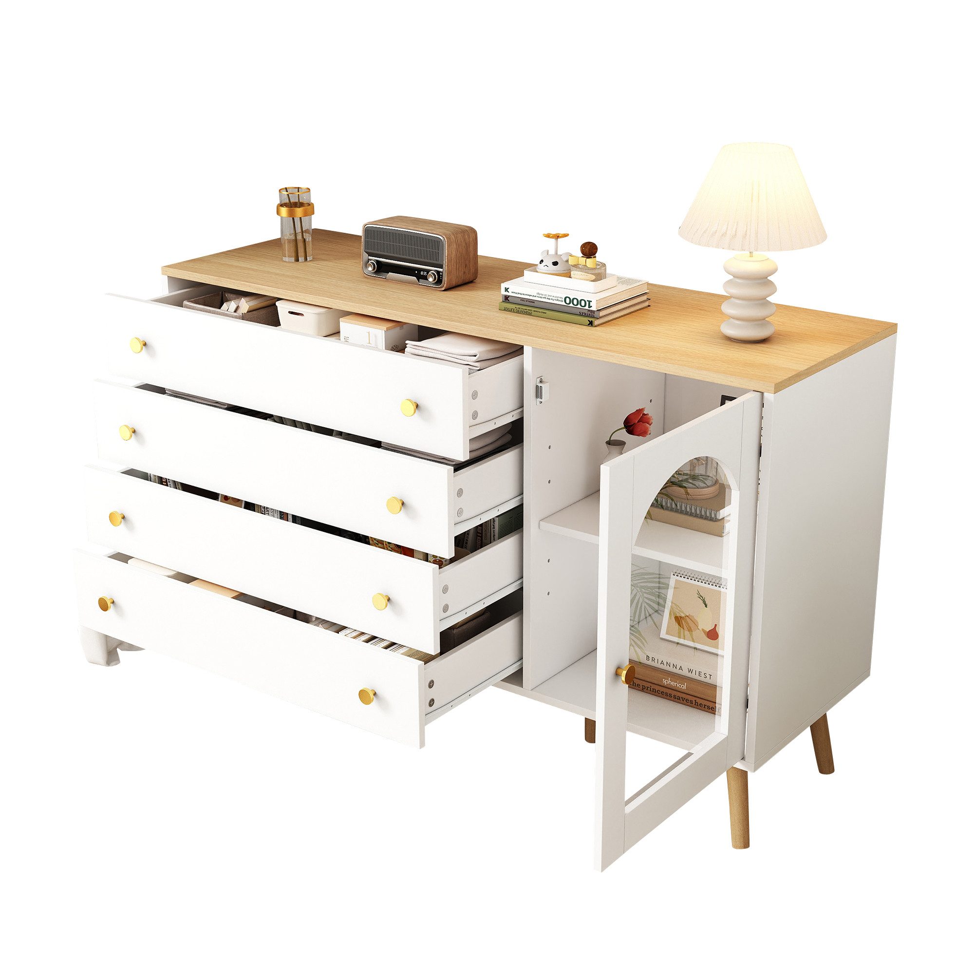 OKWISH Sideboard Elegante Kommode – Goldene günstig online kaufen