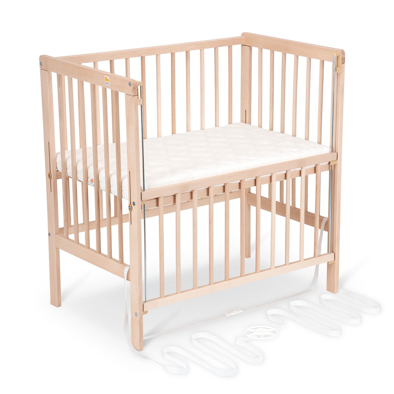 FabiMax Beistellbett Flex Natur, Buche massiv, günstig online kaufen
