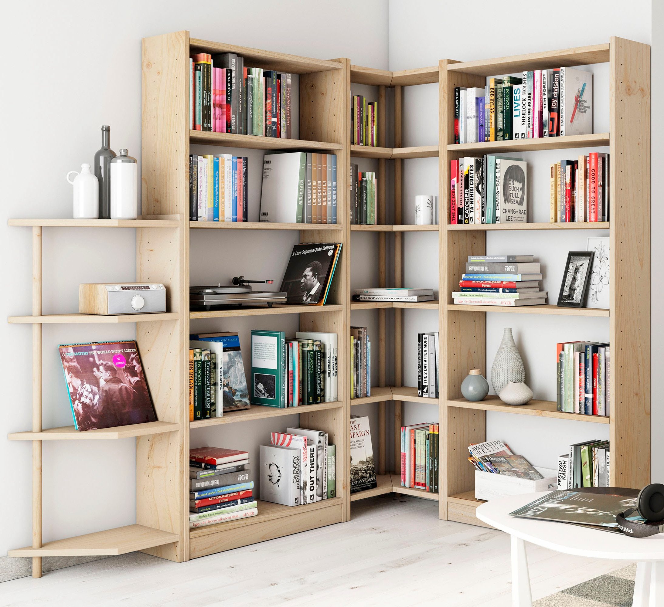 Astigarraga Kit Line Eckregal Vollholzregal "Gala" Eckregal mit 4 Ebenen