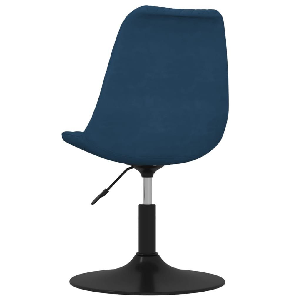 vidaXL Esszimmerstuhl Esszimmerstühle Blau Blau Drehbar (2 St) Blau | Samt 2 Stk