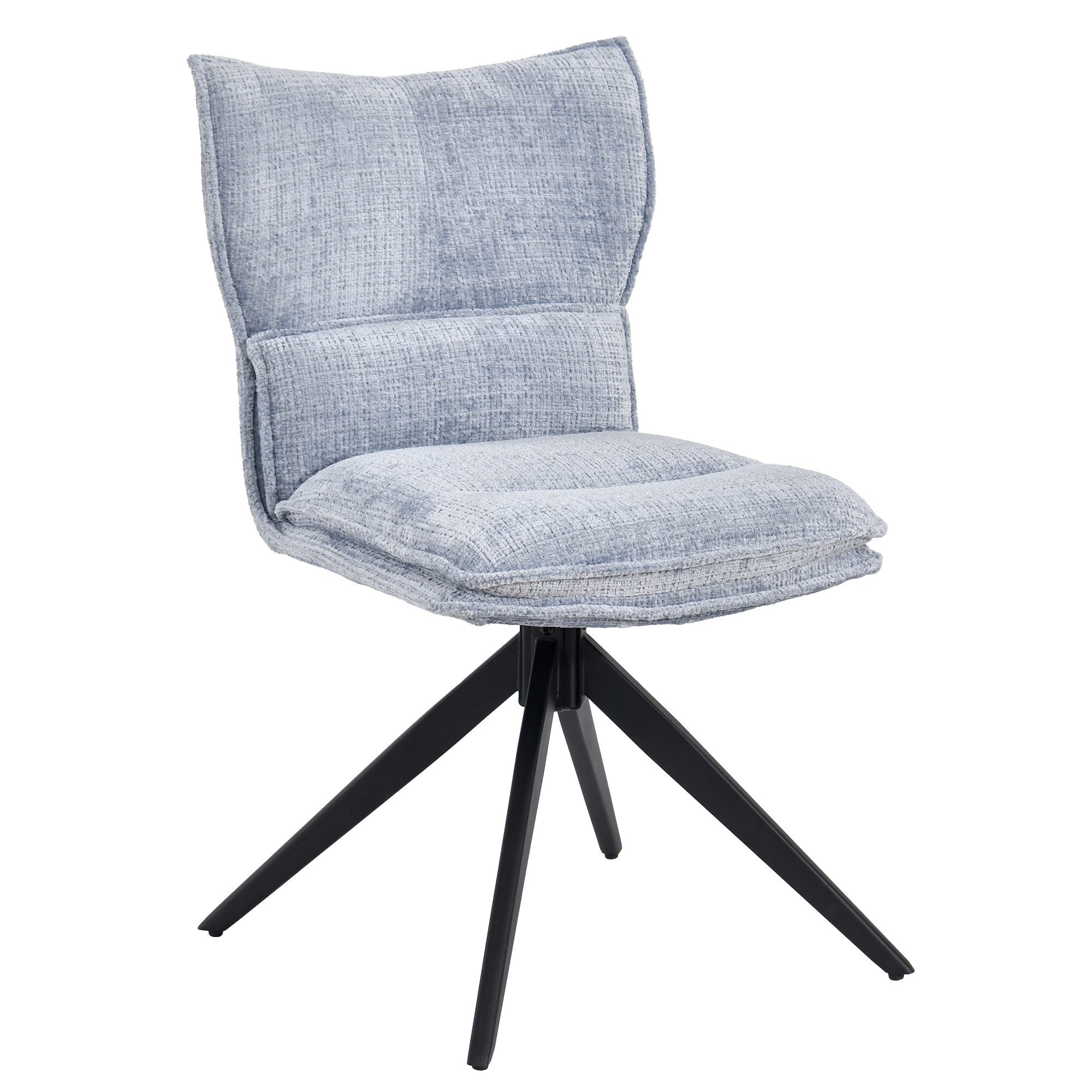 Duhome Esszimmerstuhl (8657A3), 360° Drehbar, Automatischer Rückstellfunktion, Chenille