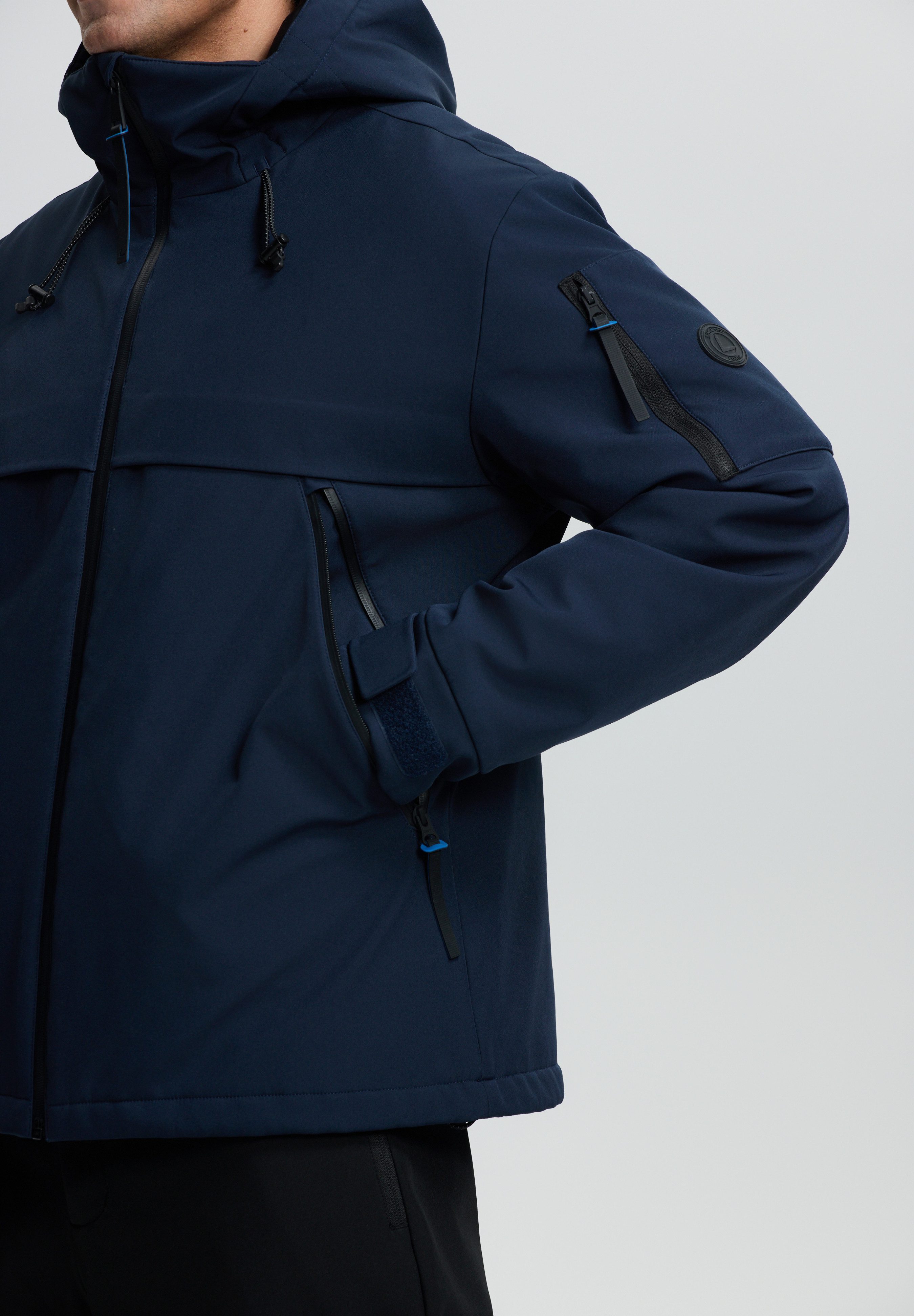Luhta Softshelljacke HUKKALA wasserabweisendes Obermaterial, mit Wassersäule 8000 mm