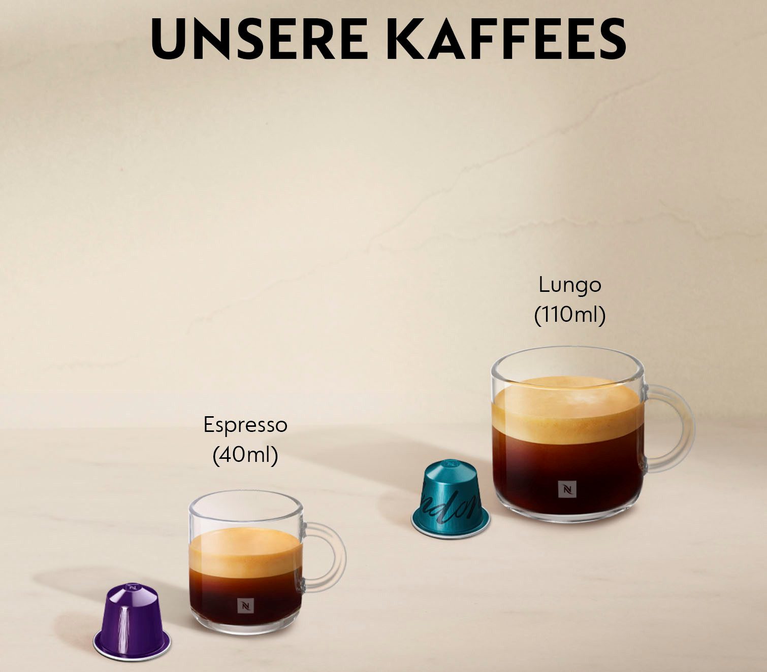 NESPRESSO Kapselmaschine XN1101 Essenza Mini von Krups, Pumpendruck: 19 Bar, inkl. Willkommenspaket mit 7 Kapseln