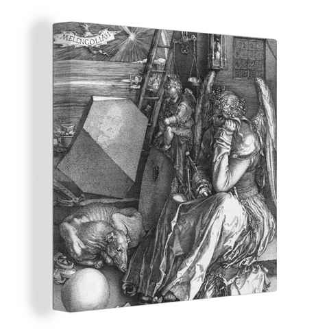 OneMillionCanvasses® Leinwandbild Melancholie I - Albrecht Dürer, (1 St), Leinwand Bilder für Wohnzimmer Schlafzimmer