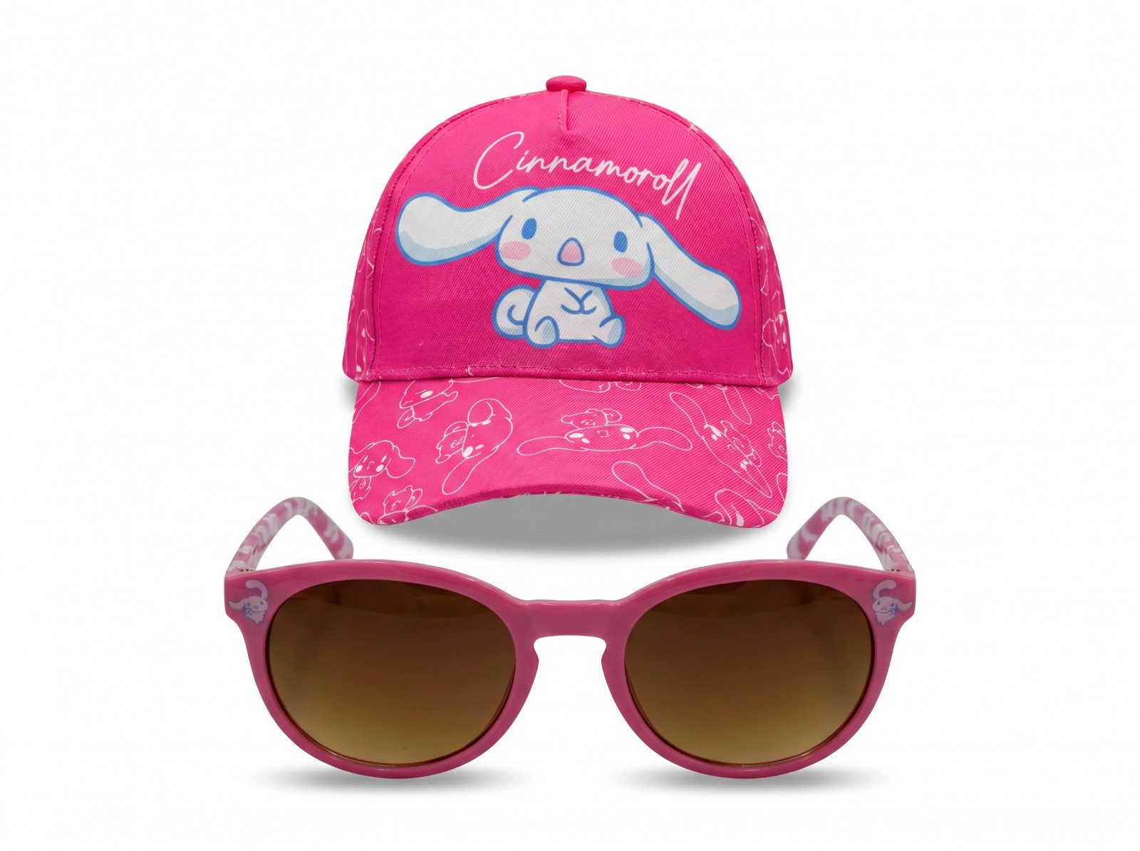 Hello Kitty Baseball Cap Hello Kitty Cinnamoroll Kinder Basecap Baseball Kappe und Sonnenbrille (1-St) Gr. 52 bis 54
