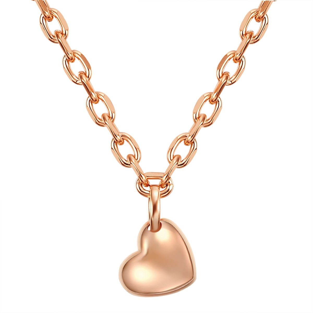 Yokoamii Collier roségold, Kette mit Anhänger roségold