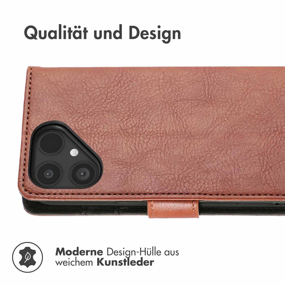 imoshion Smartphone-Mappe imoshion Luxuriöse Klapphülle Fairphone 6 / 6+ - Braun – Bild 4 von 5
