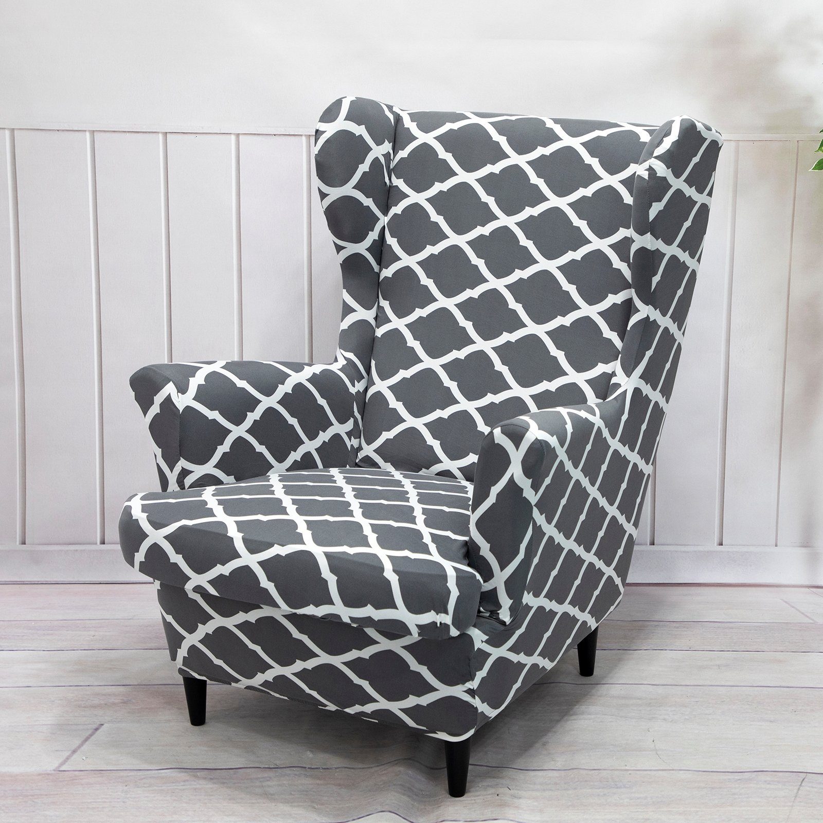 Rosnek Sesselhusse Floral/Geometrisch, Stretch, für Ohrensessel