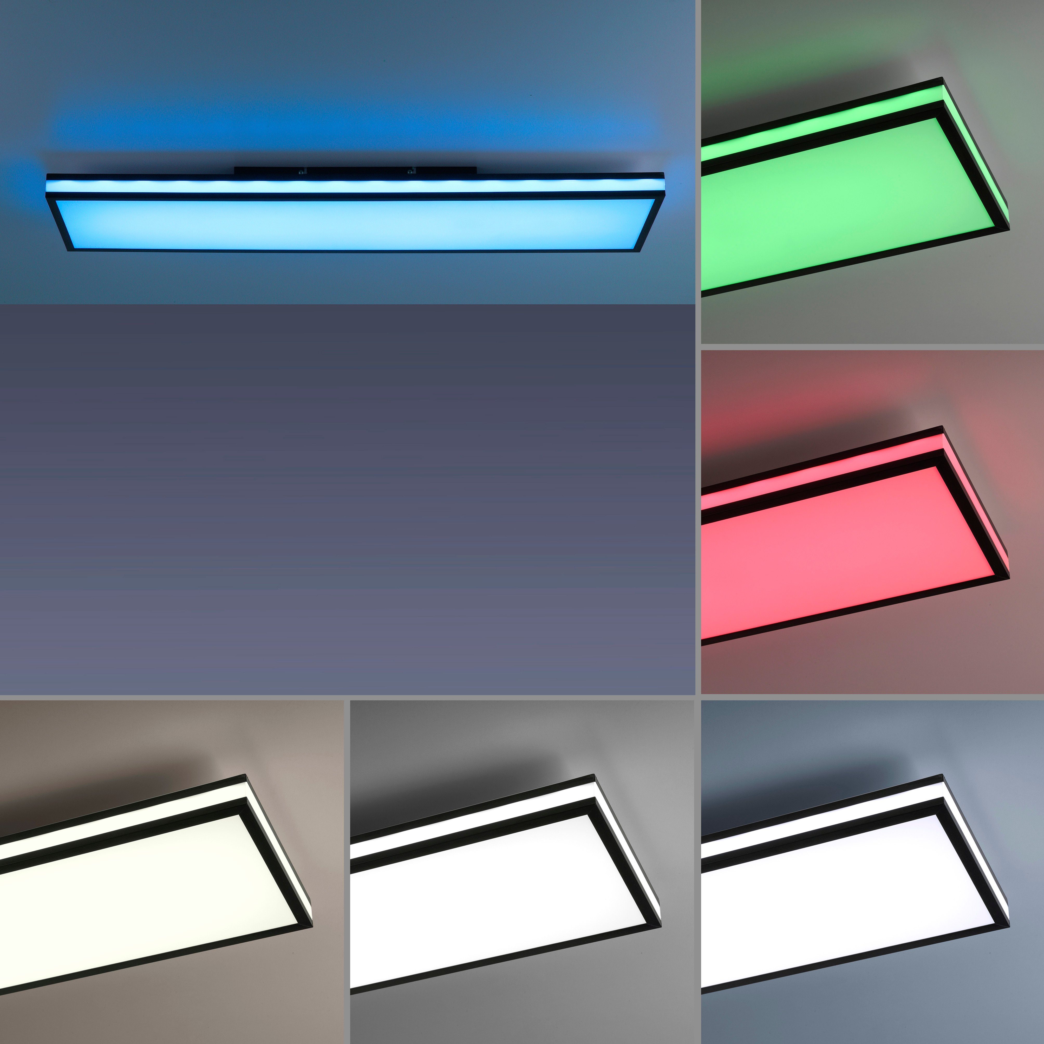 kaltweiß, Fernbedienung LED Direkt Fernbedienung, integriert, LED, Deckenleuchte MARIO, dimmbar CCT fest warmweiß RGB-Rainbow, über - über - Leuchten