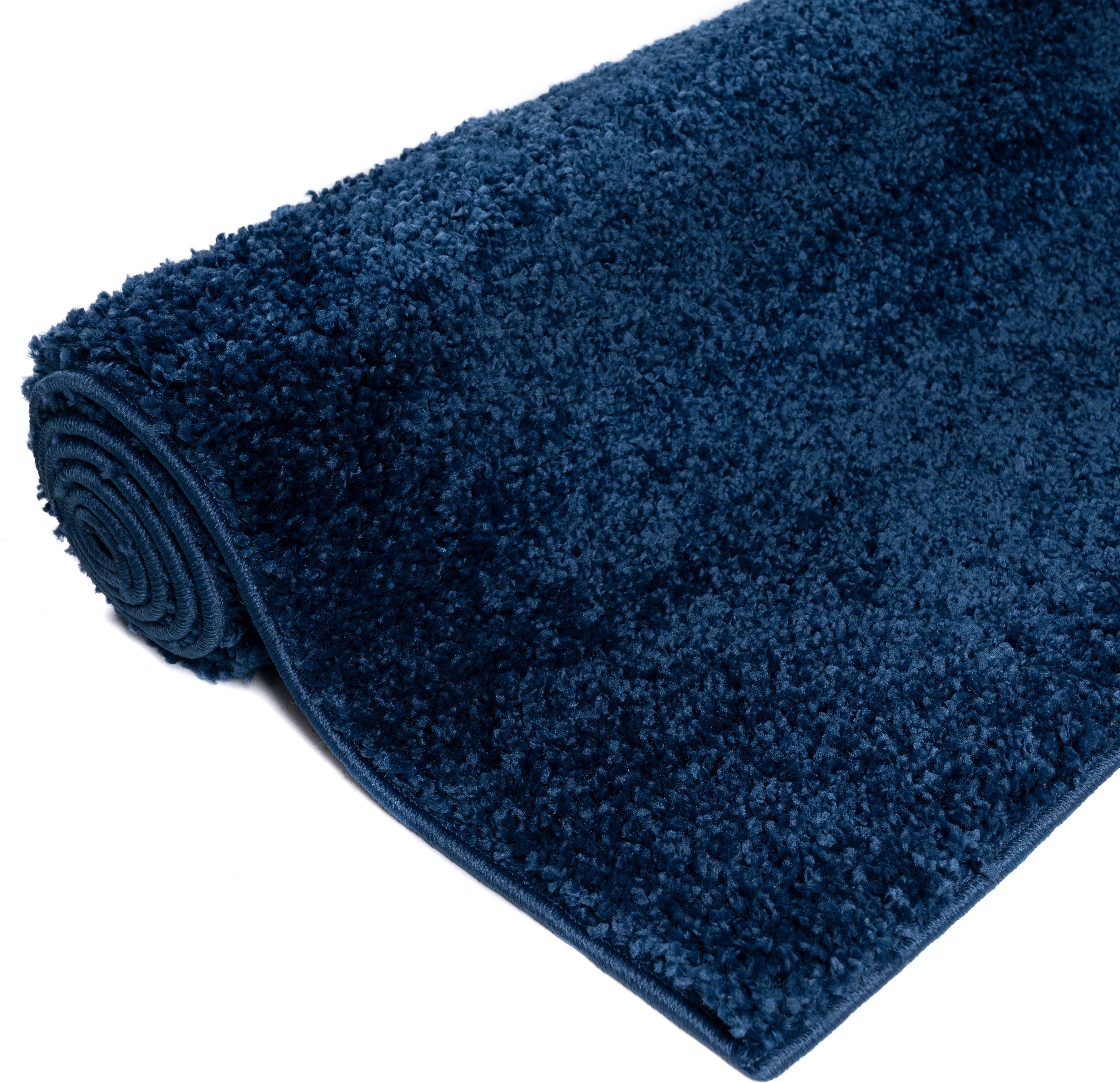 Bruno Banani Hochflor-Teppich Shaggy Soft, rechteckig, Höhe: 30 mm, gewebt, Uni Farben, besonders weich und kuschelig, Kundenliebling