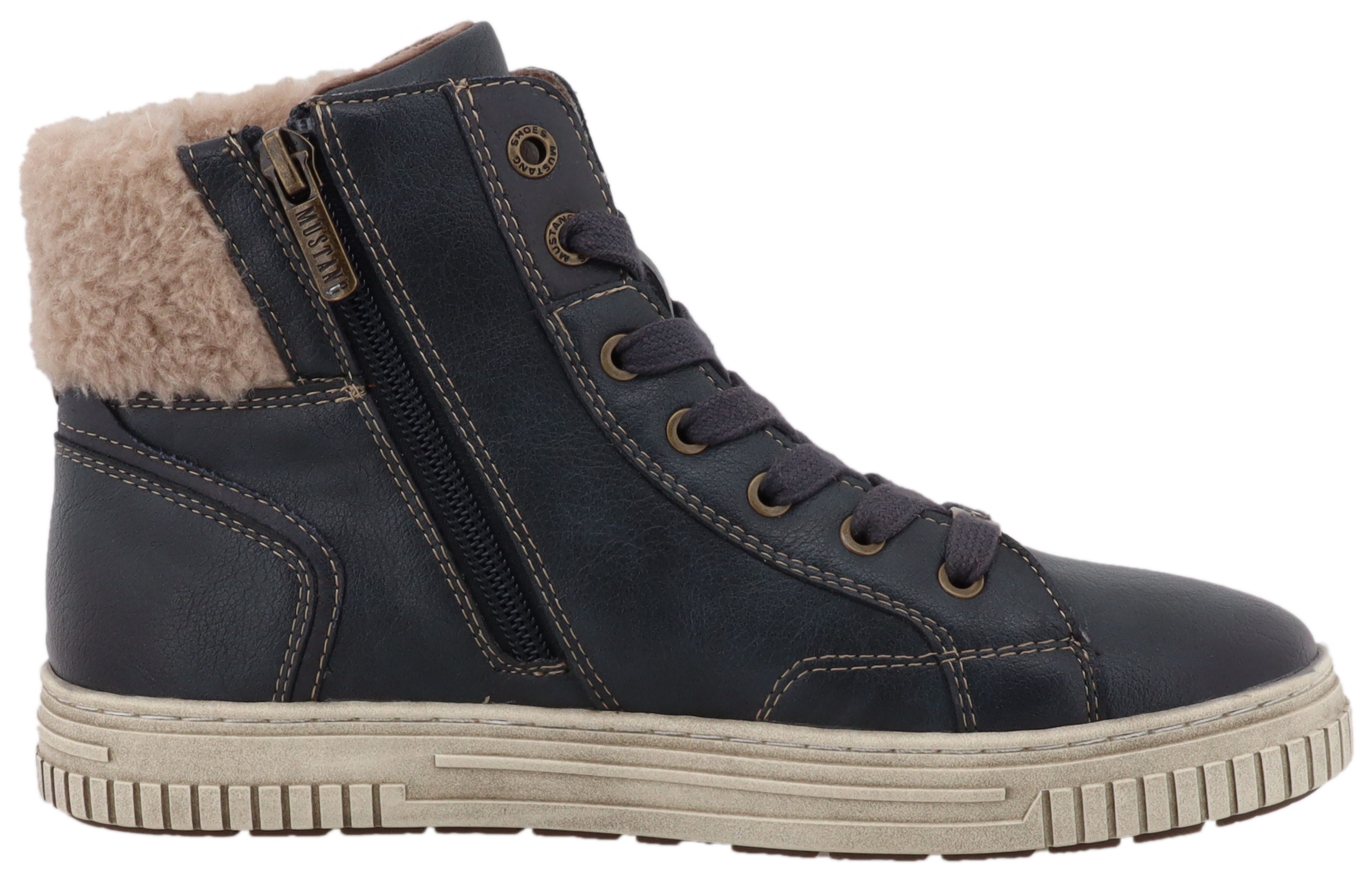 Mustang Shoes Janique Winterboots High Top Sneaker, Winterboots mit Warmfutter