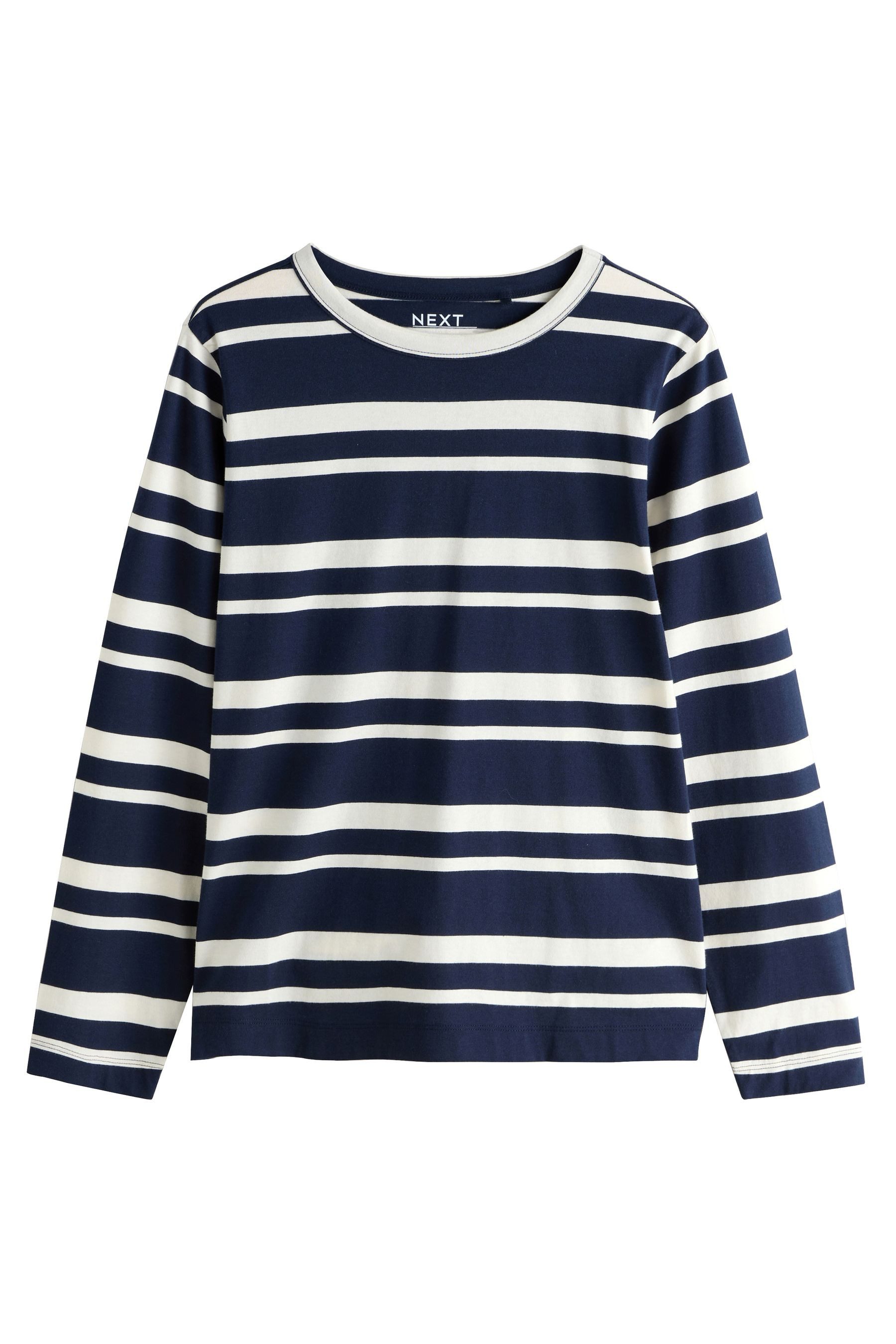 Langarmshirt Langärmeliges Rundhalsoberteil, Kurzgröße