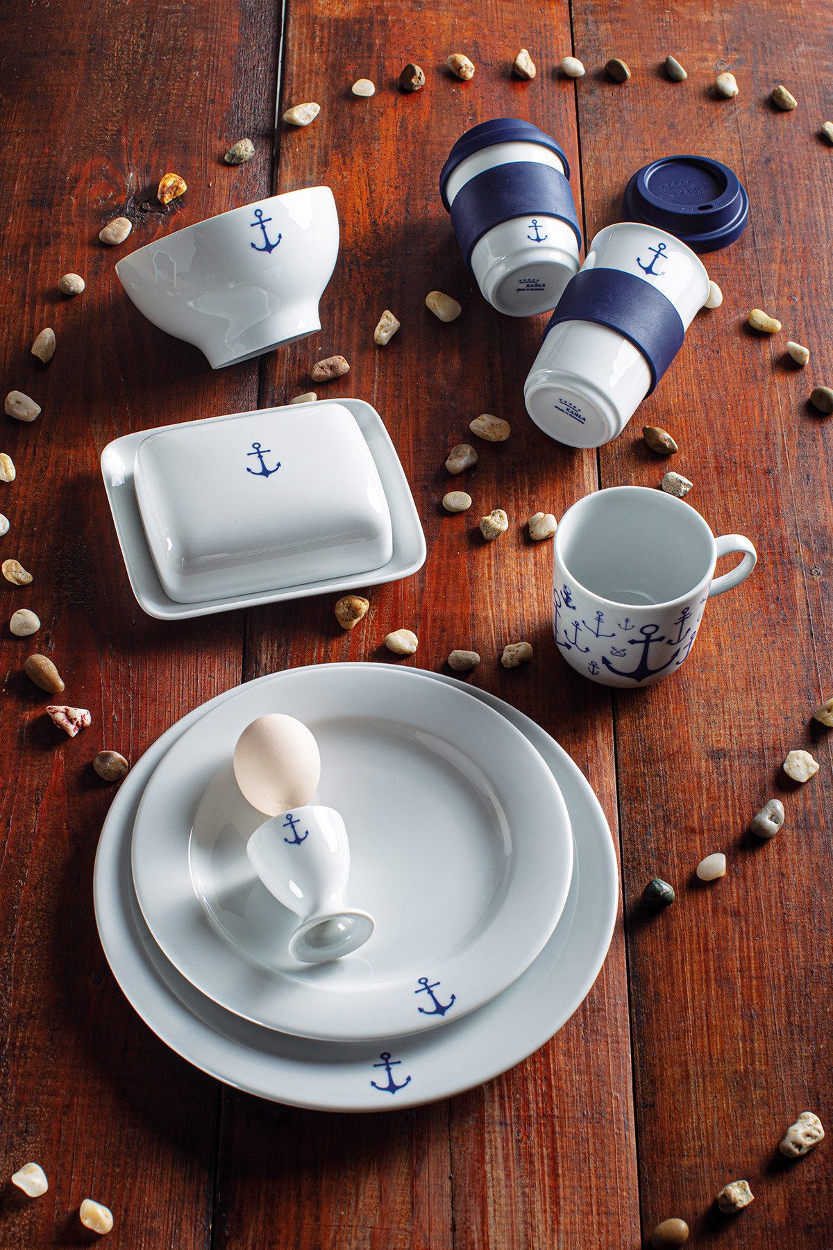 KAHLA Coffee-to-go-Becher Ahoi Marie fillit Becher + Trinkdeckel, Made in Germany