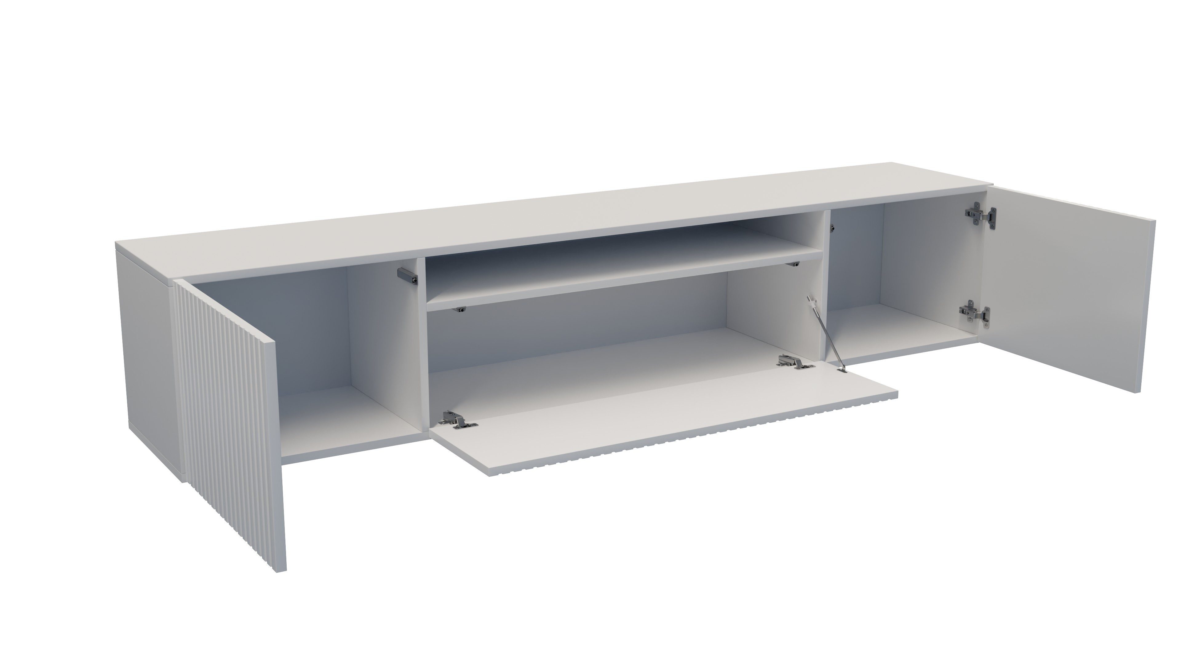 ALTDECOR Lowboard CIRA-W (TV-Schrank, TV Möbel, TV Cabinet, Fernsehtisch bodenstehend 200cm), Fernseher schrank, TV Kommode, TV Tisch, TV Sideboard, TV Boar
