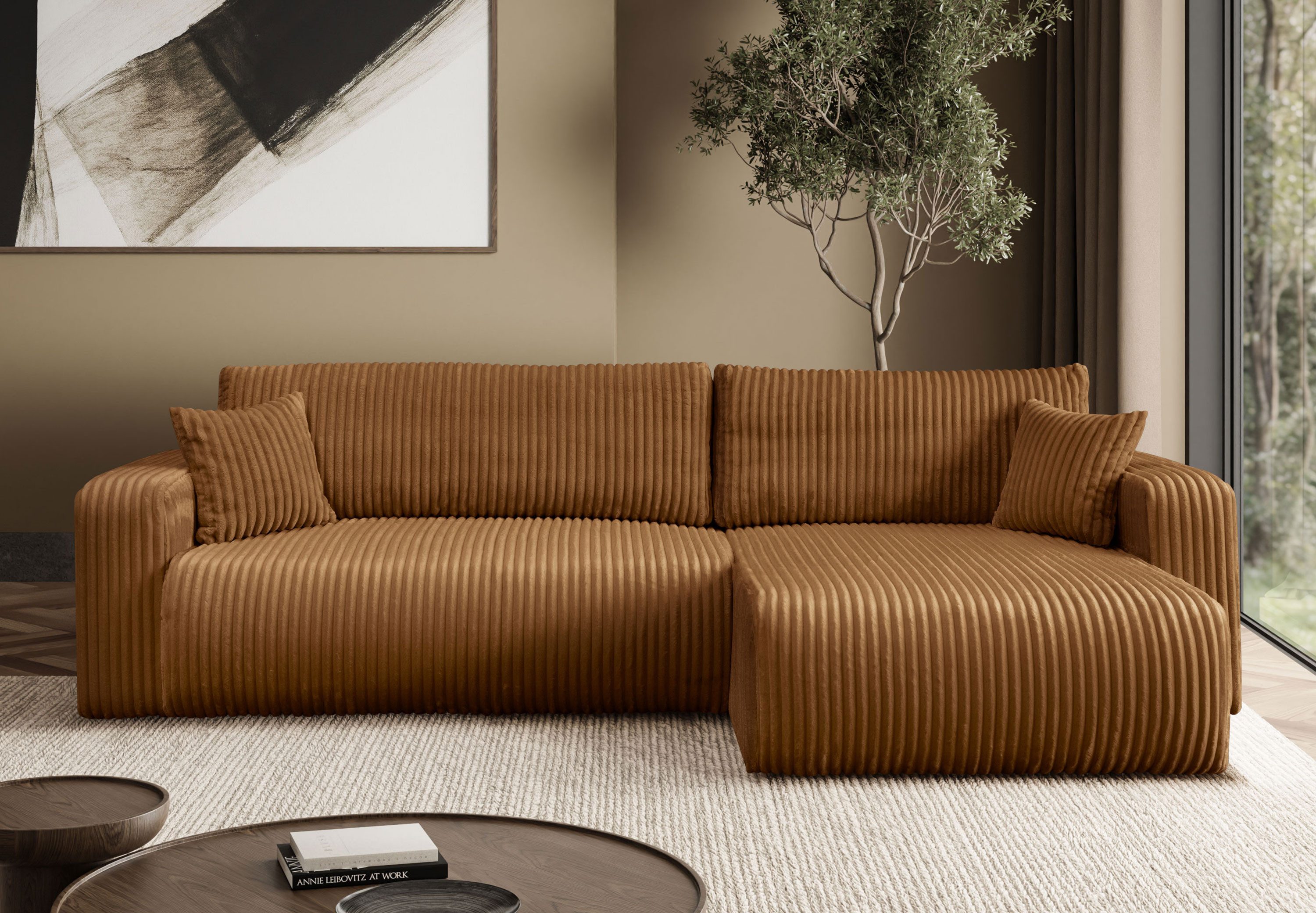 Lookway Ecksofa PRESTIGE SOFT mit Schlaffunktion und Bettkasten, Breite: 277 cm, Seite universal