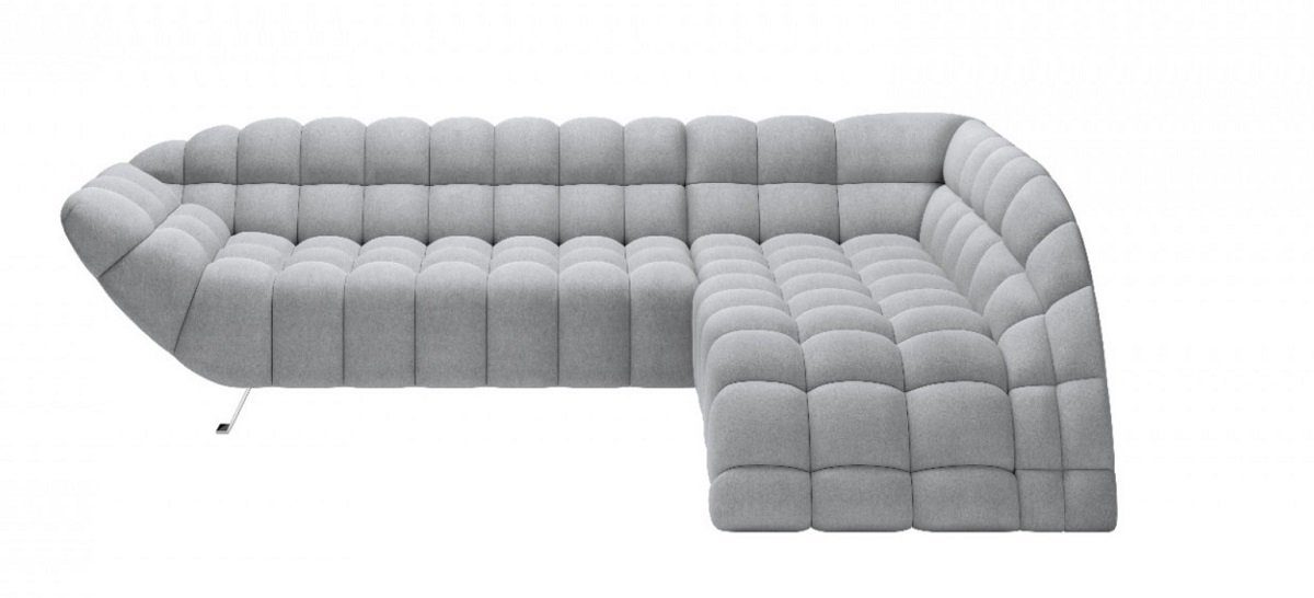 Sofa Dreams Ecksofa Cloud grau, L Form mit bequemer mane in edlem Design