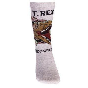 Jurassic World Langsocken Jurassic World T-Rex Jungen lange Socken im 2-er Pack Gr. 27 bis 38