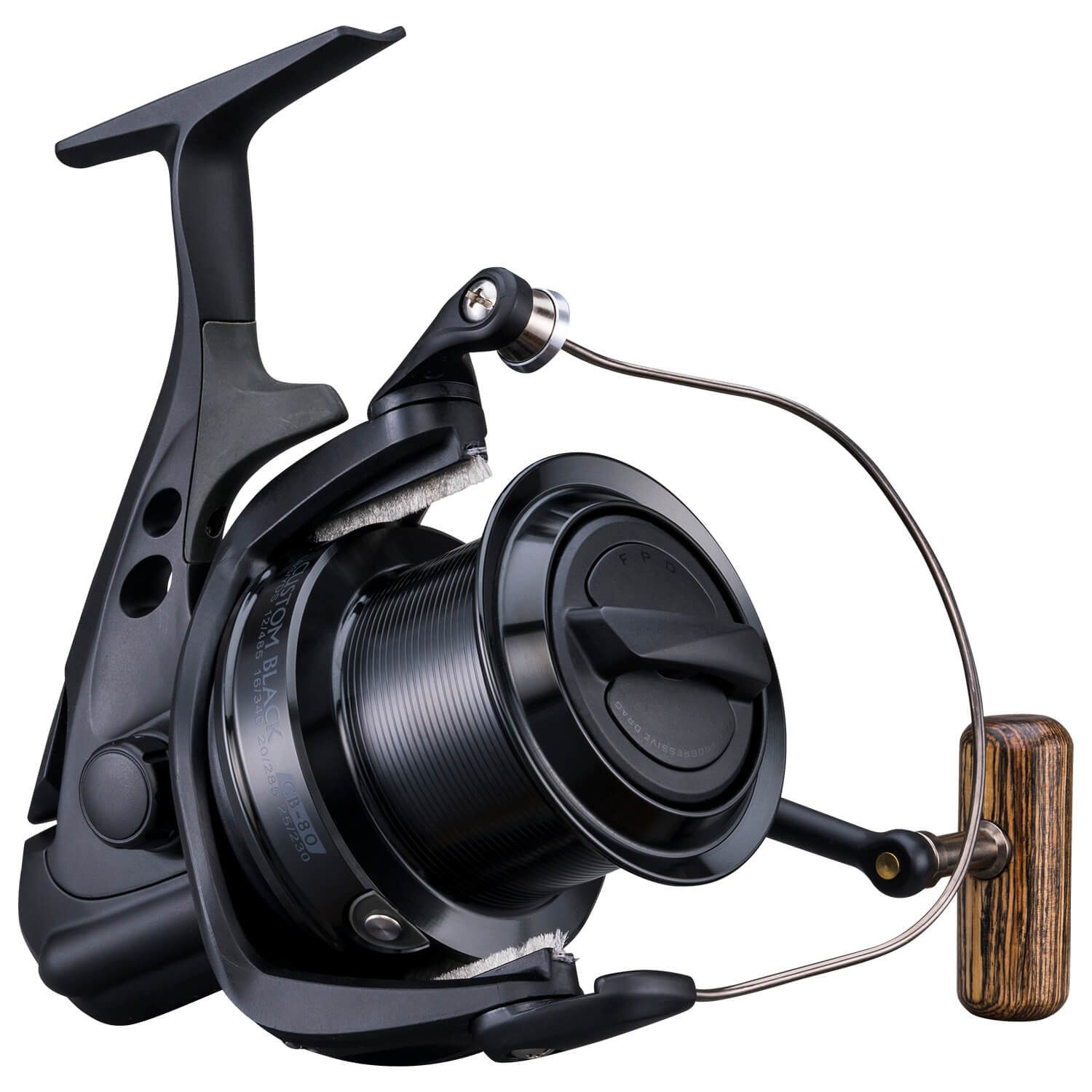 Okuma Fishing Spinnrolle Okuma Custom Black Spinnrolle Angelrolle), Übersetzung 3.8:1