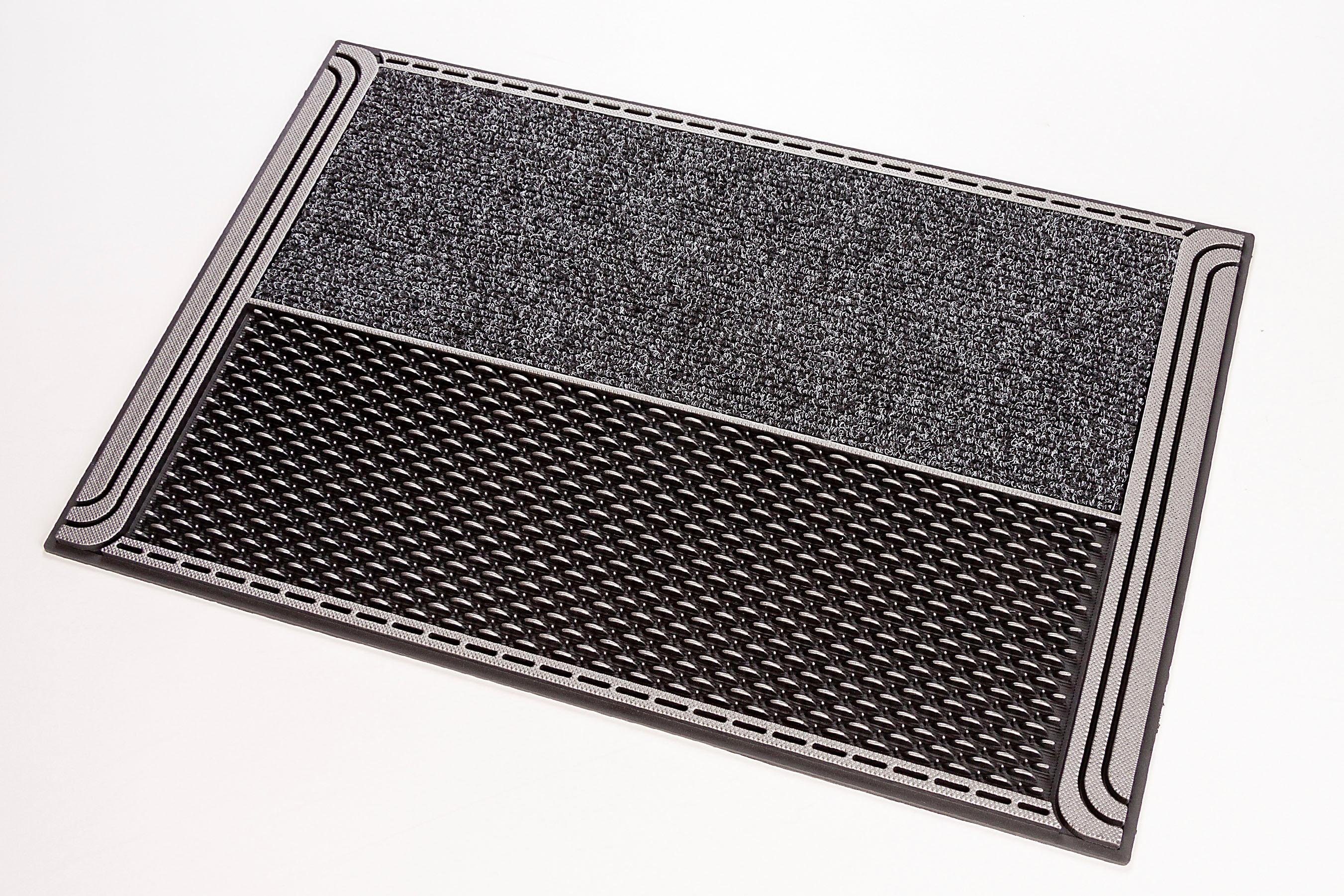 Fußmatte DC Clean Horizon, Home2Fashion, rechteckig, Höhe: 8 mm,  Schmutzfangmatte, robust & strapazierfähig, In- und Outdoor geeignet | Flachgewebe-Teppiche