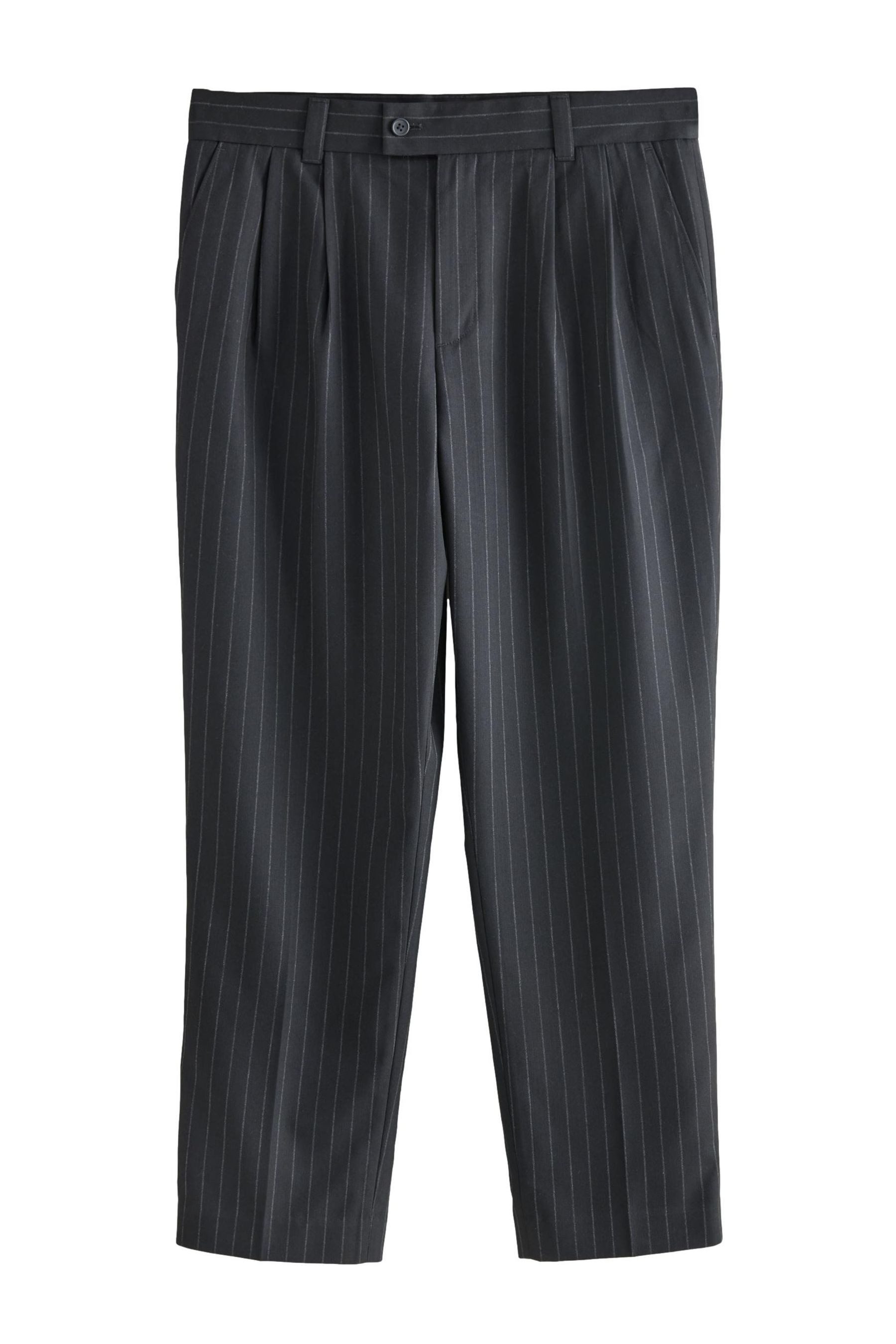 Next Palazzohose EDIT Elegante, weite Hose mit Nadelstreifen (1-tlg)