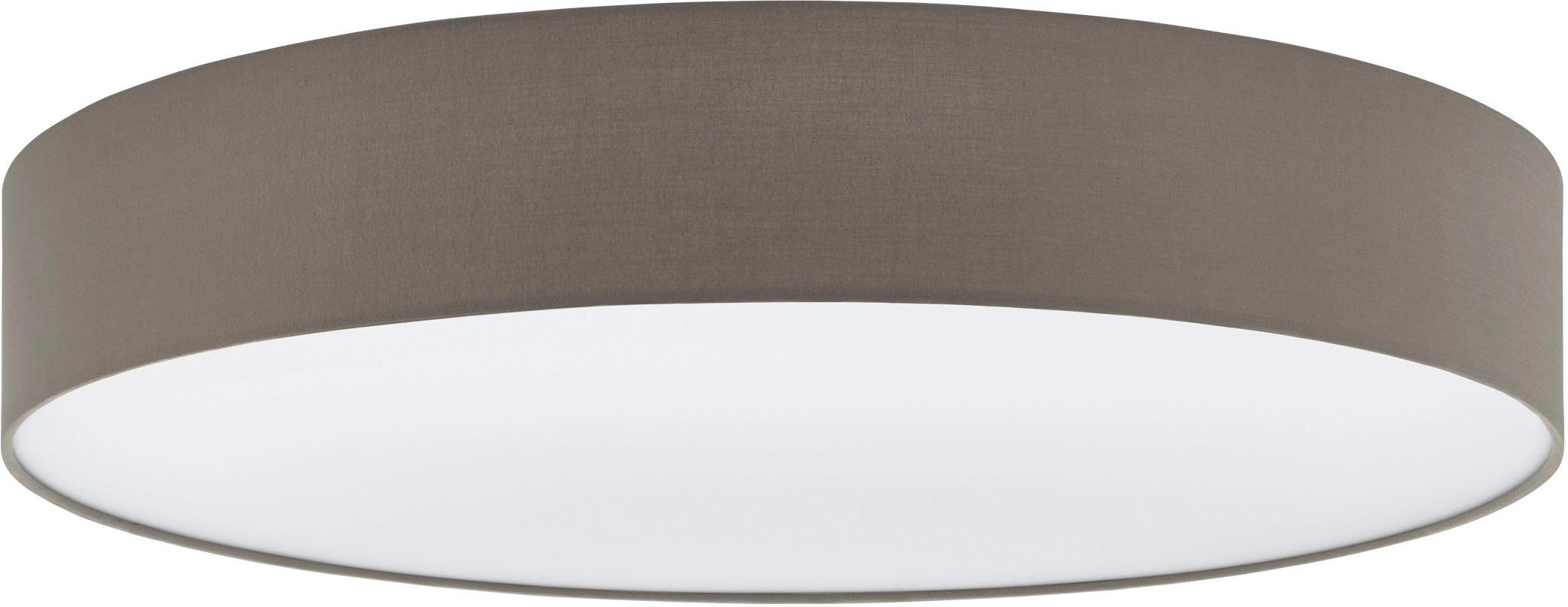 EGLO Deckenleuchte PASTERI Deckenlampe, Stahl und Textil, E27, IP20, Wohnzimmerlampe, Leuchtmittel wechselbar, ohne Leuchtmittel, Deckenleuchte aus Stoff - Schlafzimmerlampe, Flurlampe